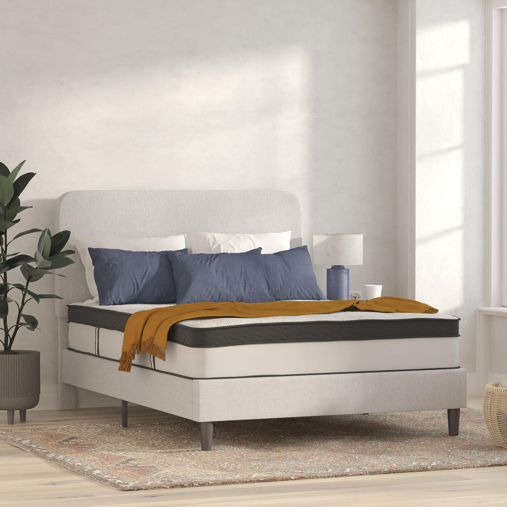 FLASH Capri 12-Inch Queen Hybrid Memory Foam Pocket Spring Mattress