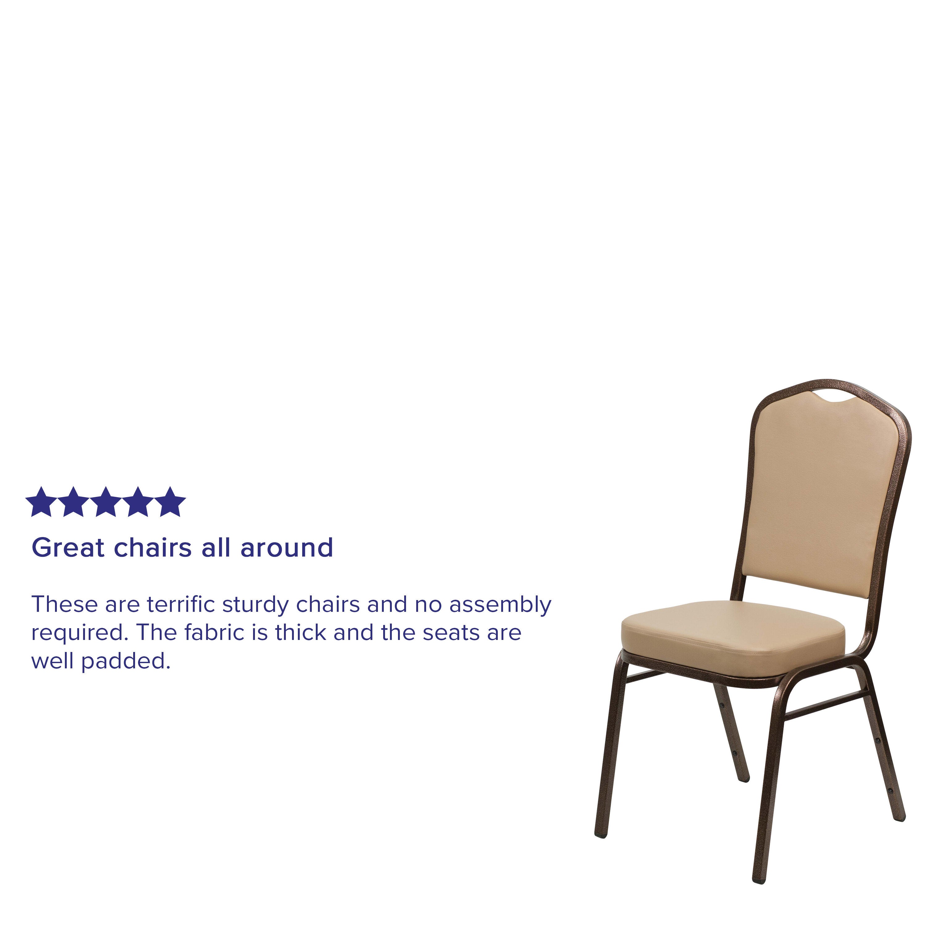 HERCULES Crown Back Stacking Banquet Chair 500lb Capacity
