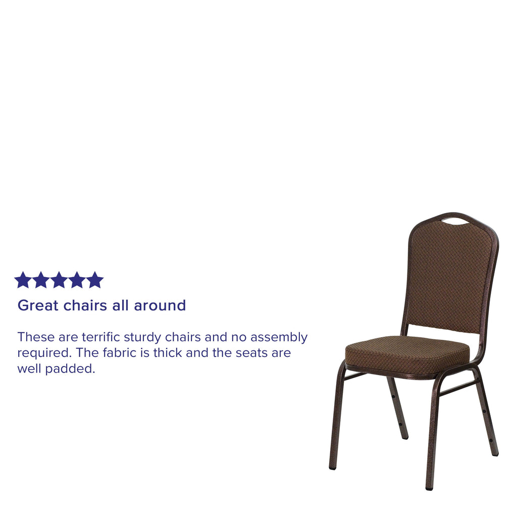 HERCULES Crown Back Stacking Banquet Chair 500lb Capacity