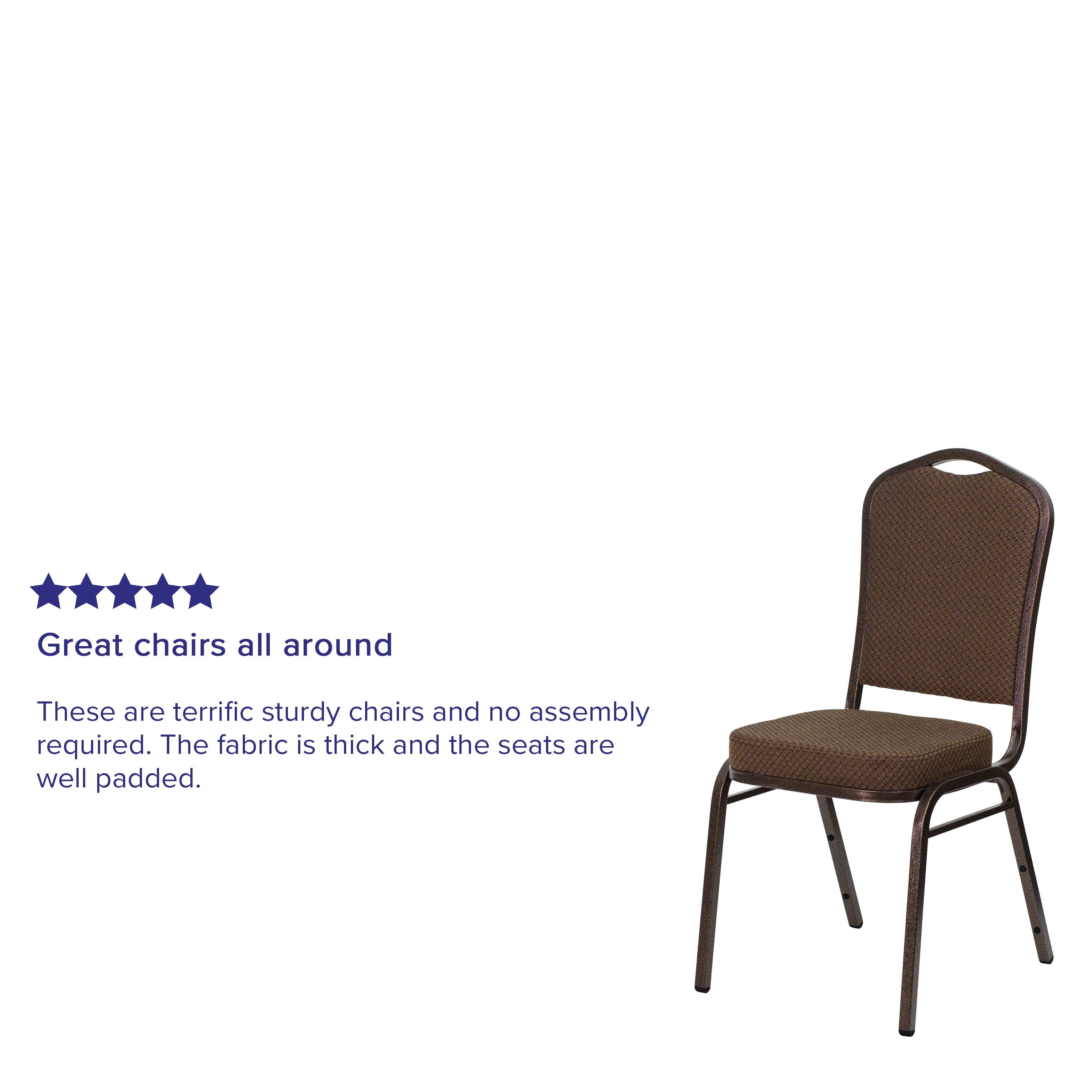 HERCULES Crown Back Stacking Banquet Chair 500lb Capacity