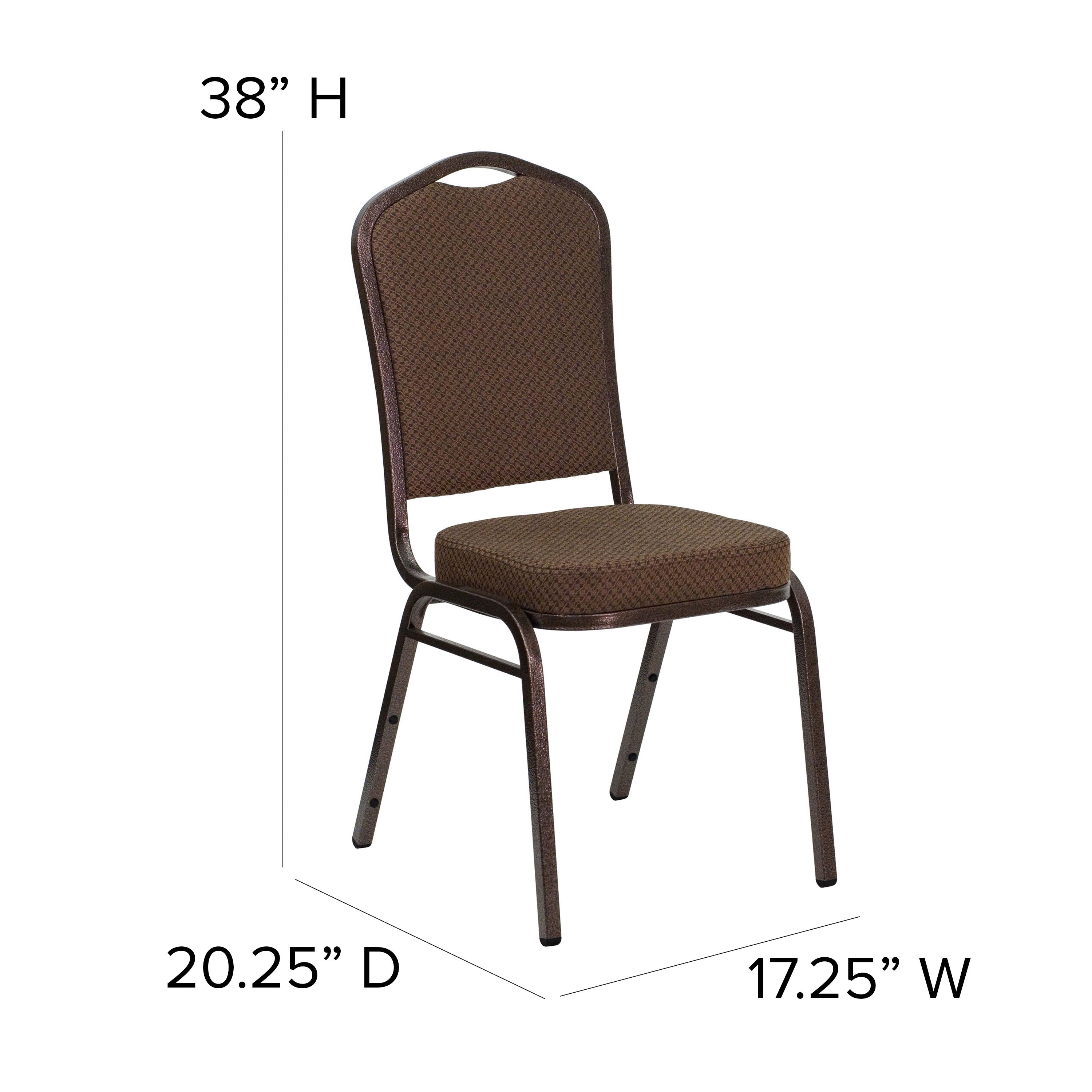 HERCULES Crown Back Stacking Banquet Chair 500lb Capacity