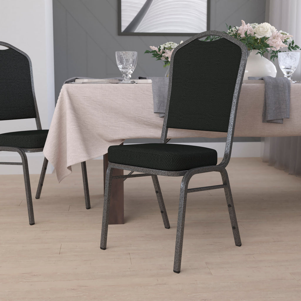HERCULES Crown Back Stacking Banquet Chair 500lb Capacity