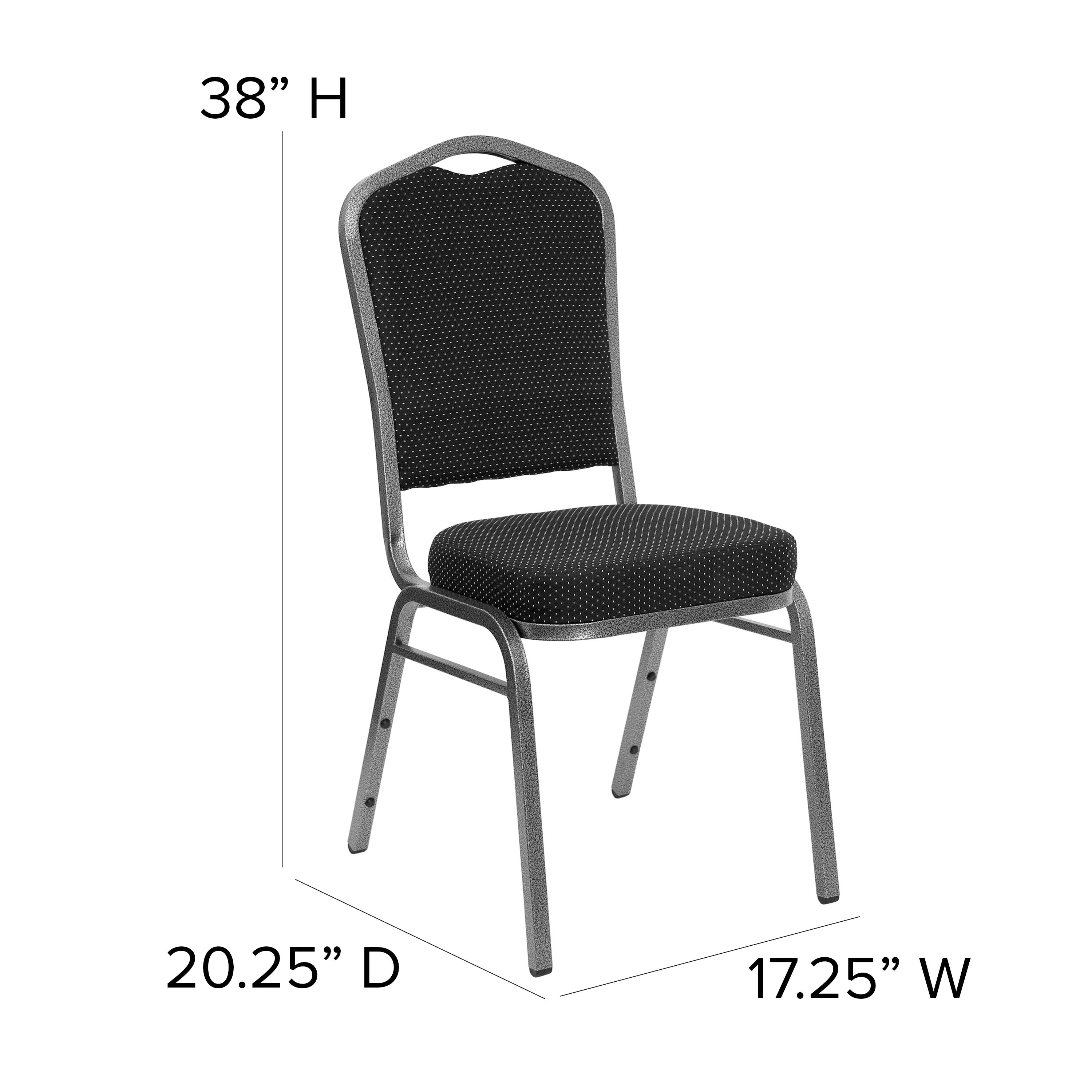 HERCULES Crown Back Stacking Banquet Chair 500lb Capacity