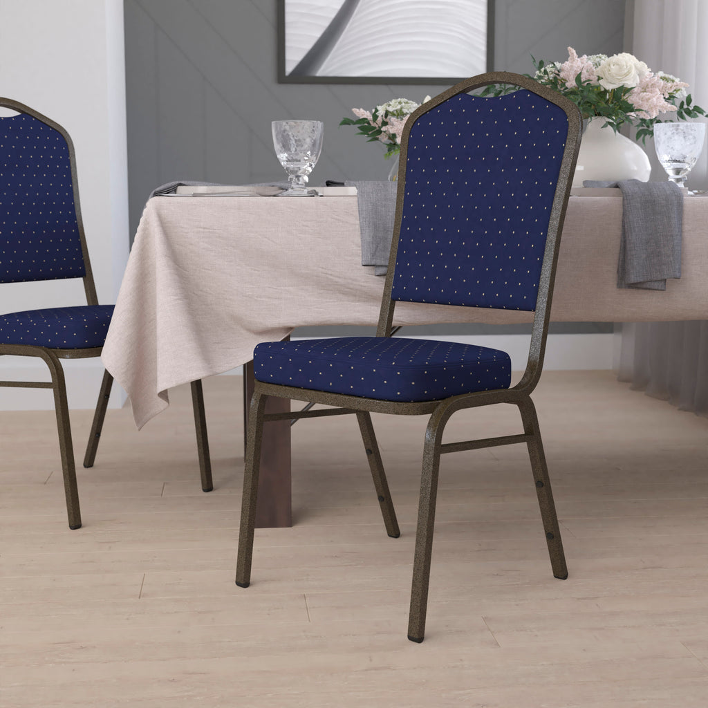HERCULES Crown Back Stacking Banquet Chair 500lb Capacity
