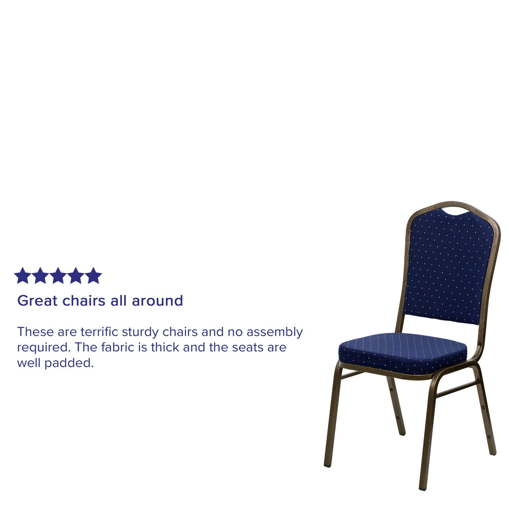 HERCULES Crown Back Stacking Banquet Chair 500lb Capacity