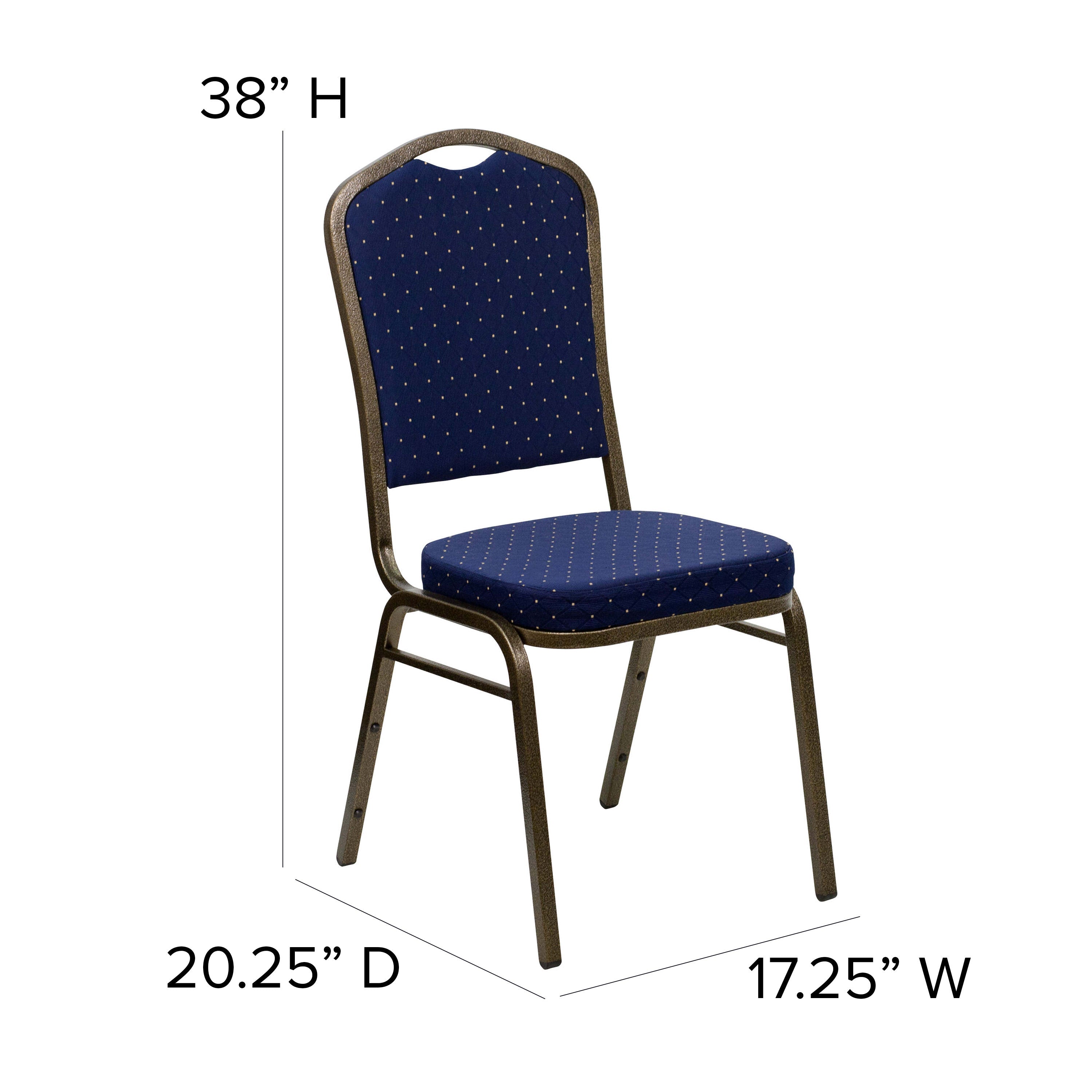 HERCULES Crown Back Stacking Banquet Chair 500lb Capacity
