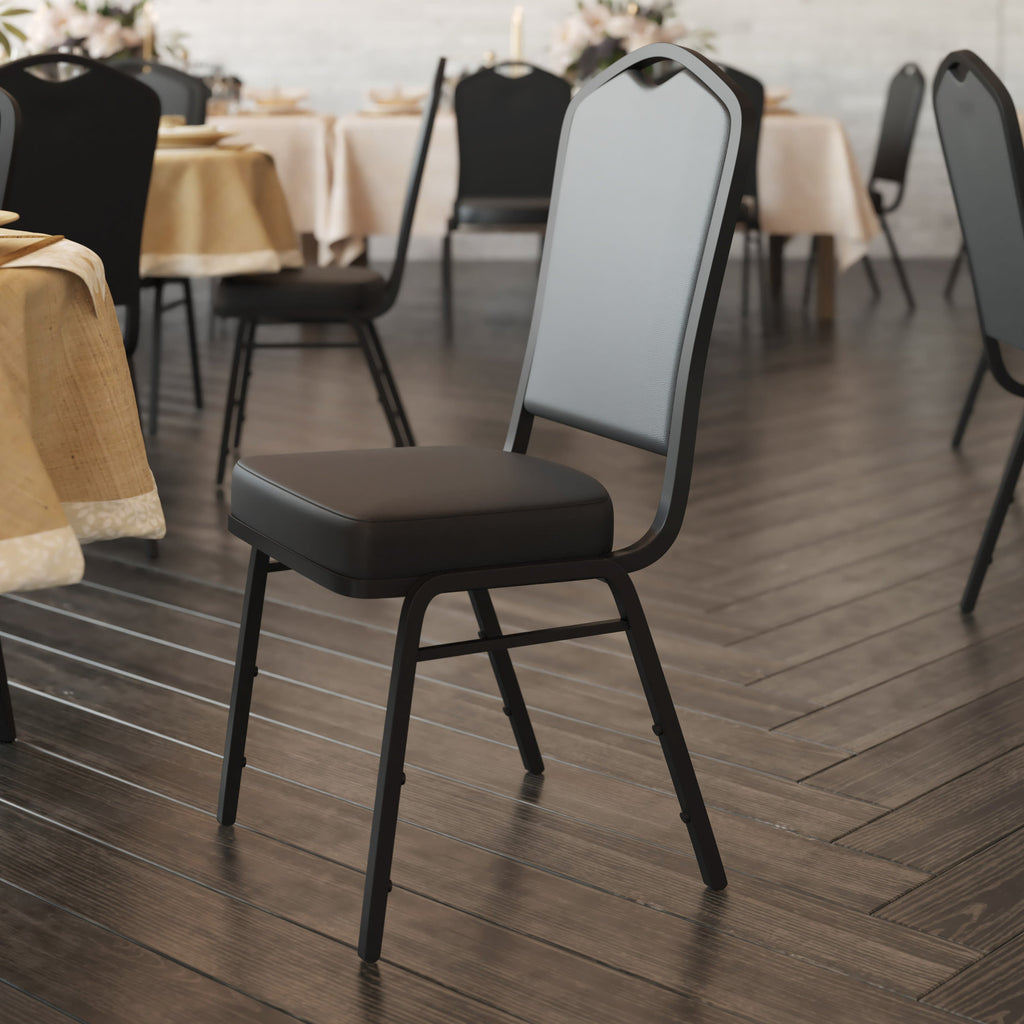 HERCULES Crown Back Stacking Banquet Chair 500lb Capacity