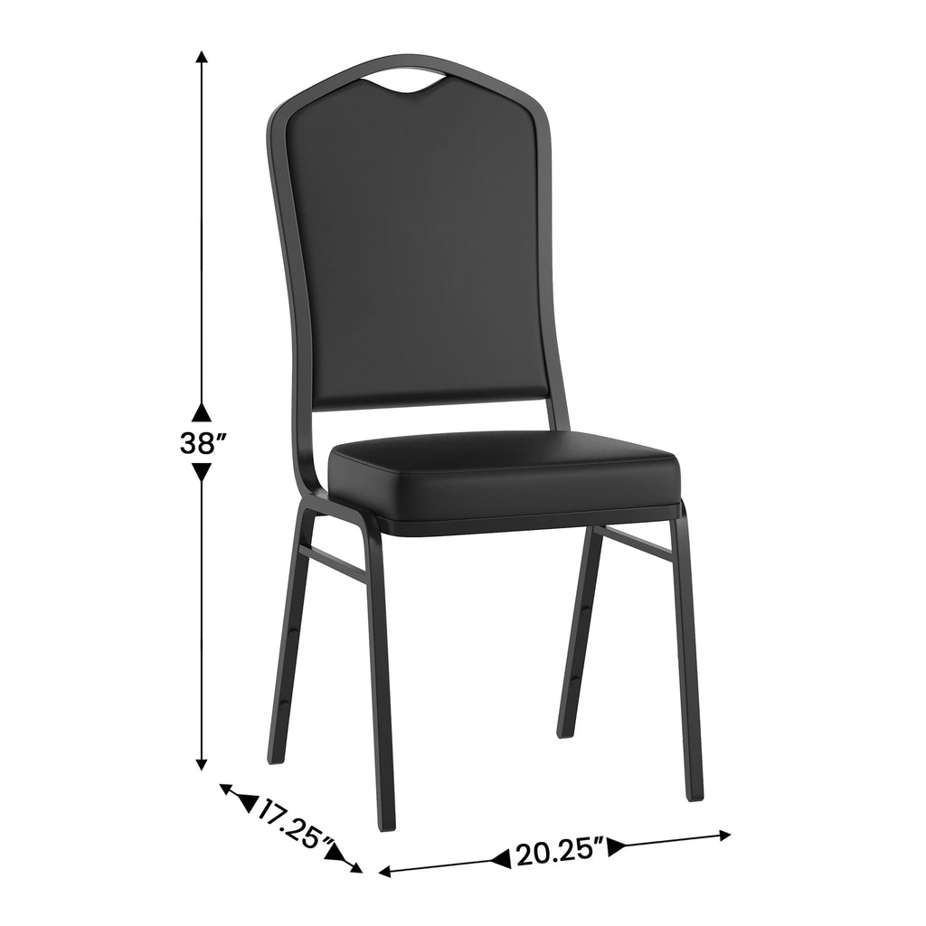 HERCULES Crown Back Stacking Banquet Chair 500lb Capacity
