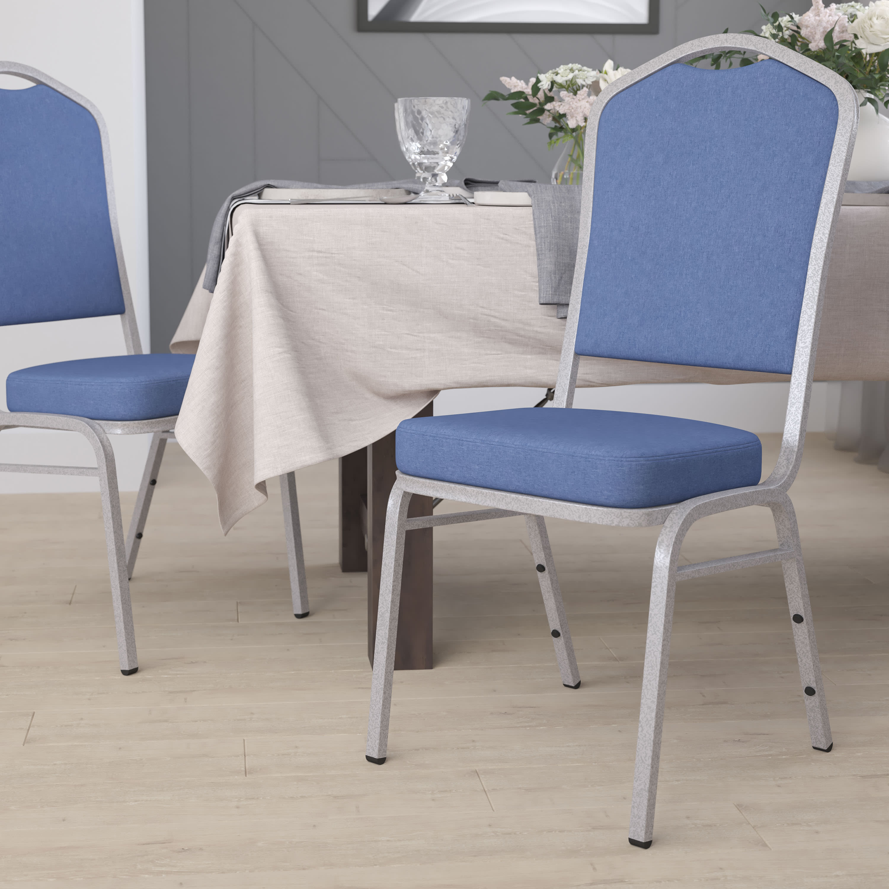 HERCULES Crown Back Stacking Banquet Chair 500lb Capacity
