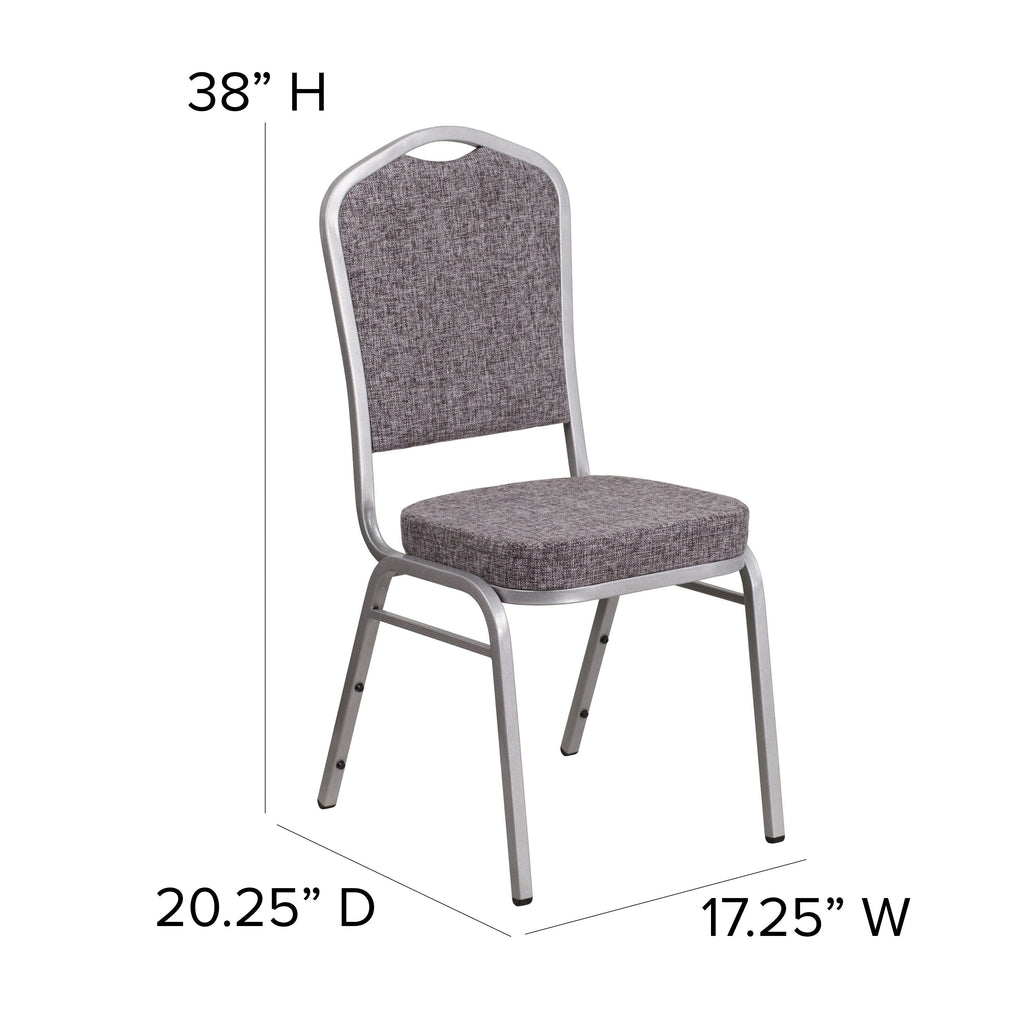 HERCULES Crown Back Stacking Banquet Chair 500lb Capacity
