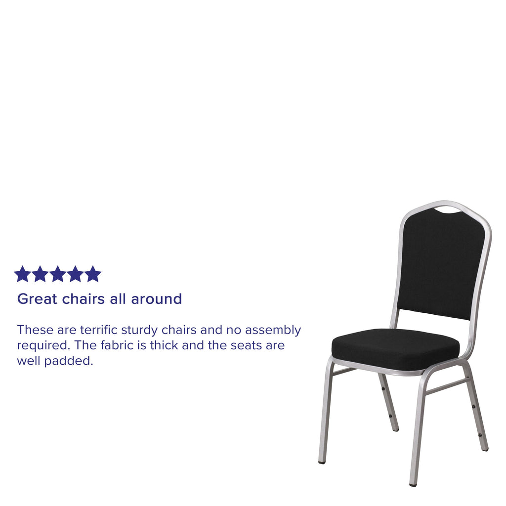 HERCULES Crown Back Stacking Banquet Chair 500lb Capacity