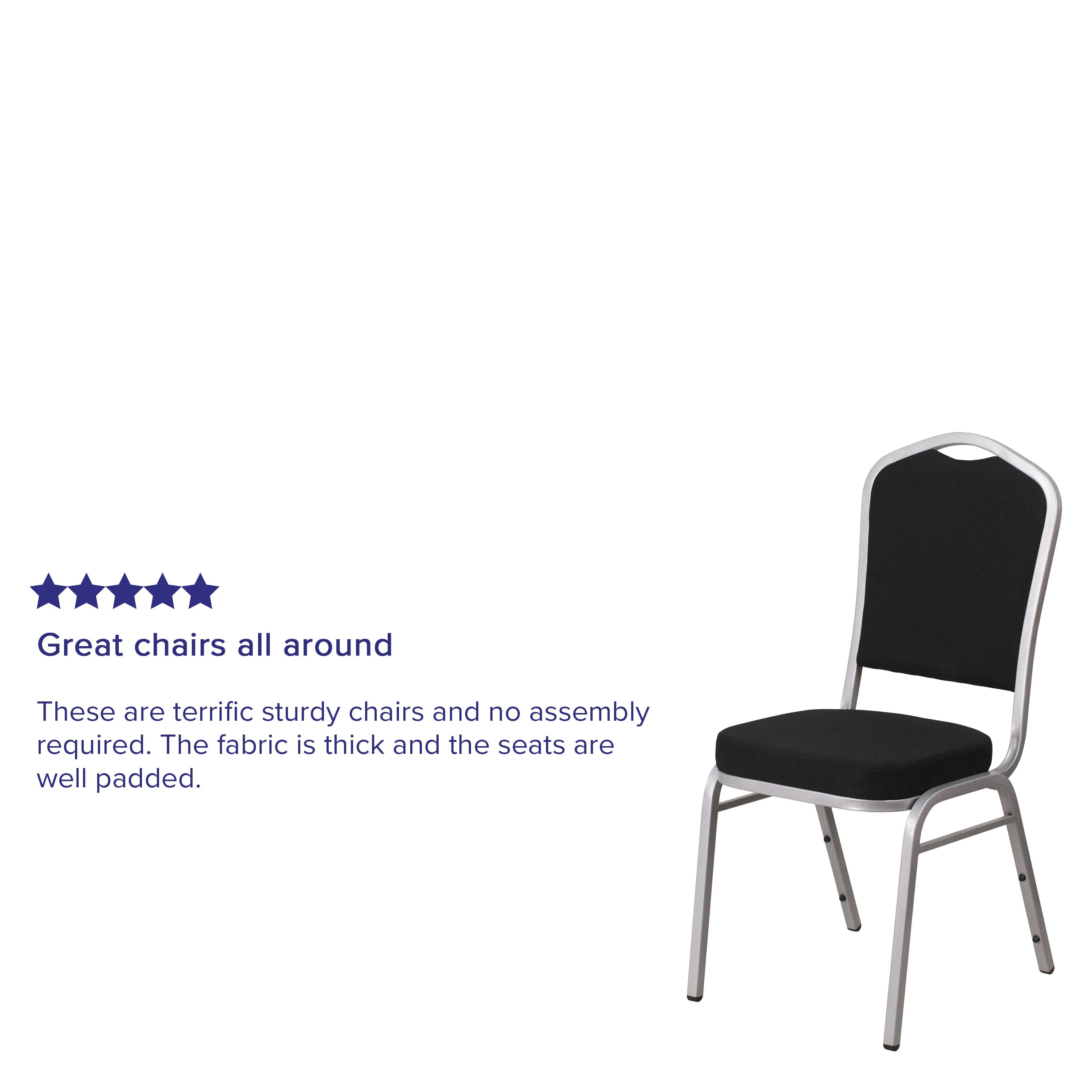 HERCULES Crown Back Stacking Banquet Chair 500lb Capacity