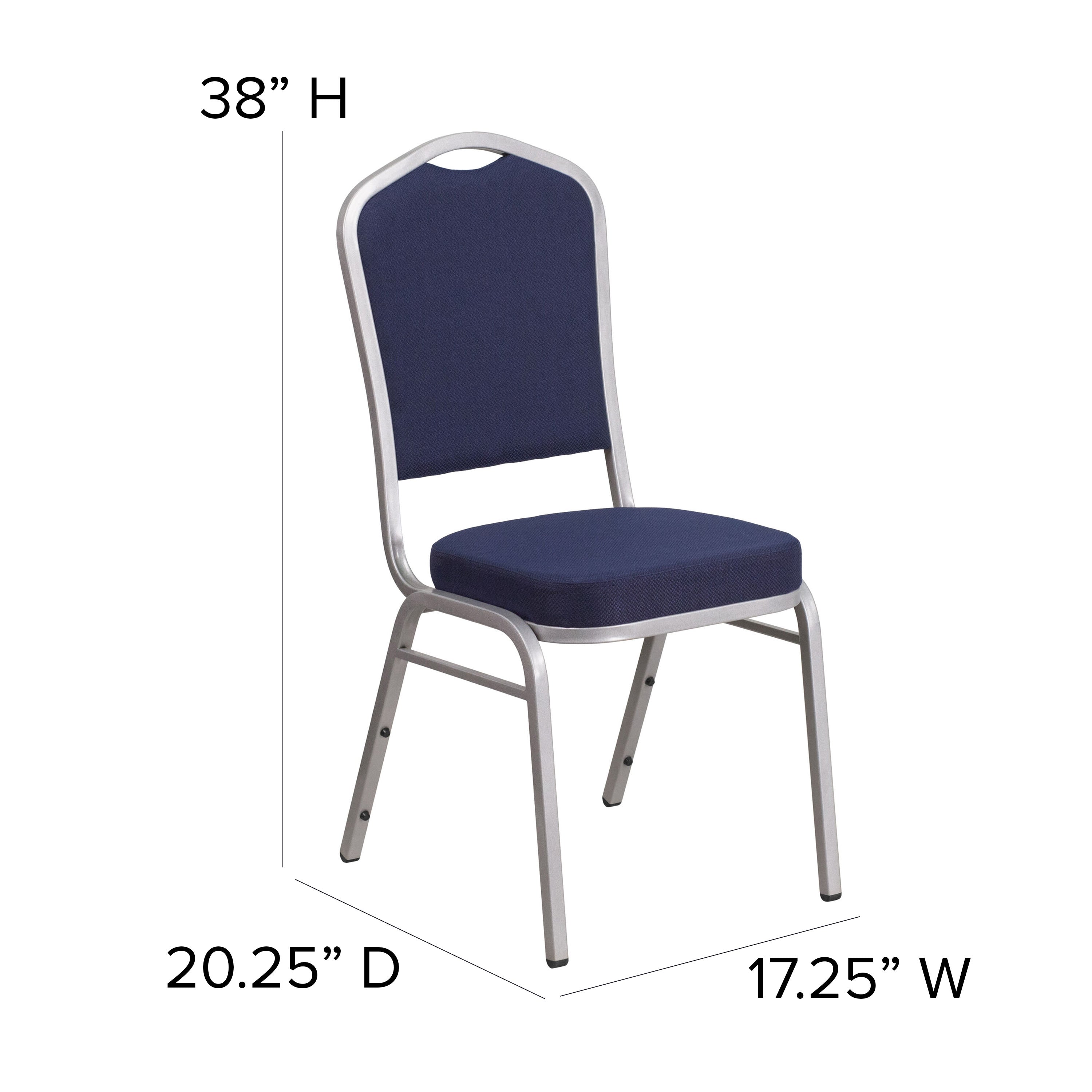 HERCULES Crown Back Stacking Banquet Chair 500lb Capacity