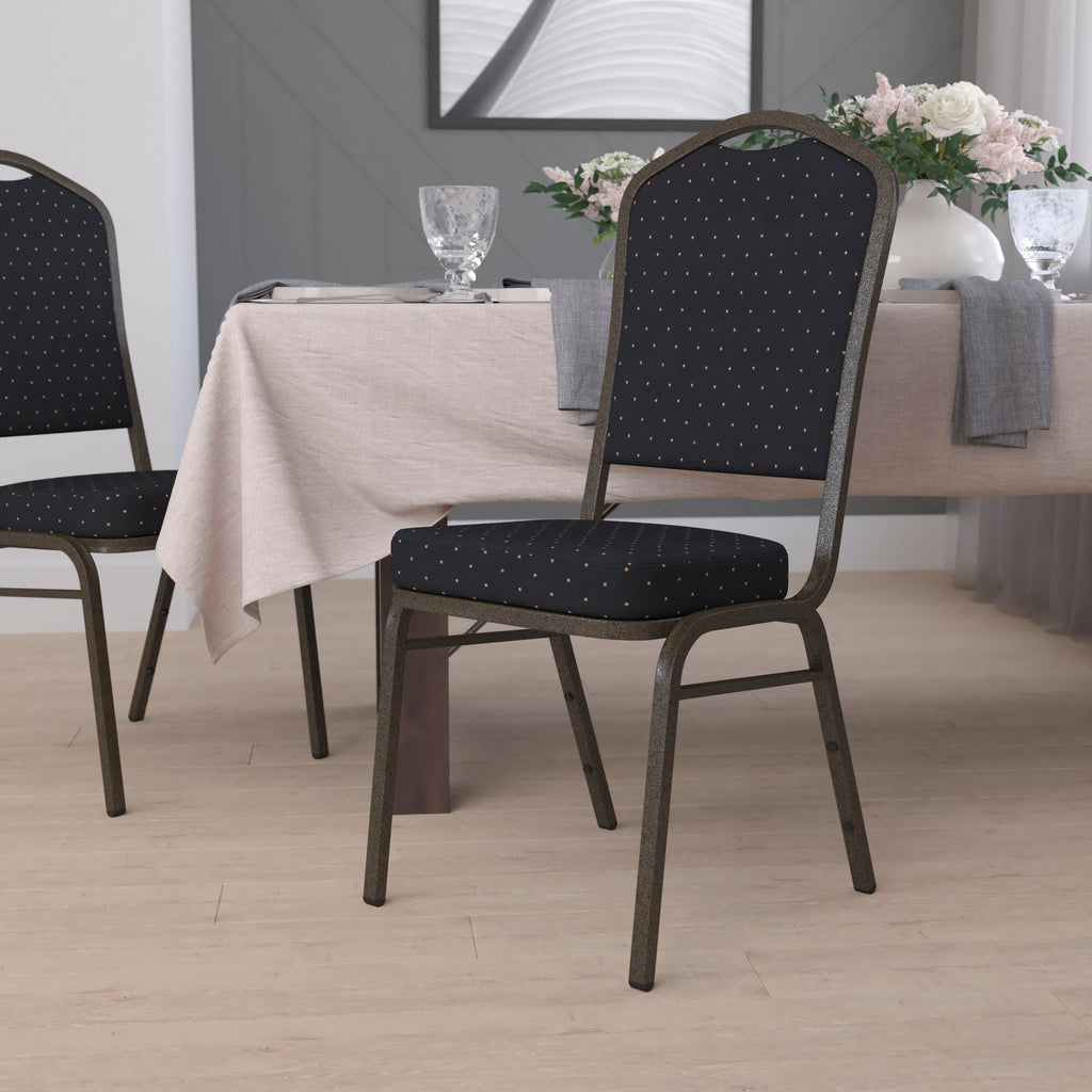 HERCULES Crown Back Stacking Banquet Chair 500lb Capacity