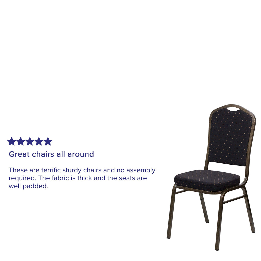 HERCULES Crown Back Stacking Banquet Chair 500lb Capacity