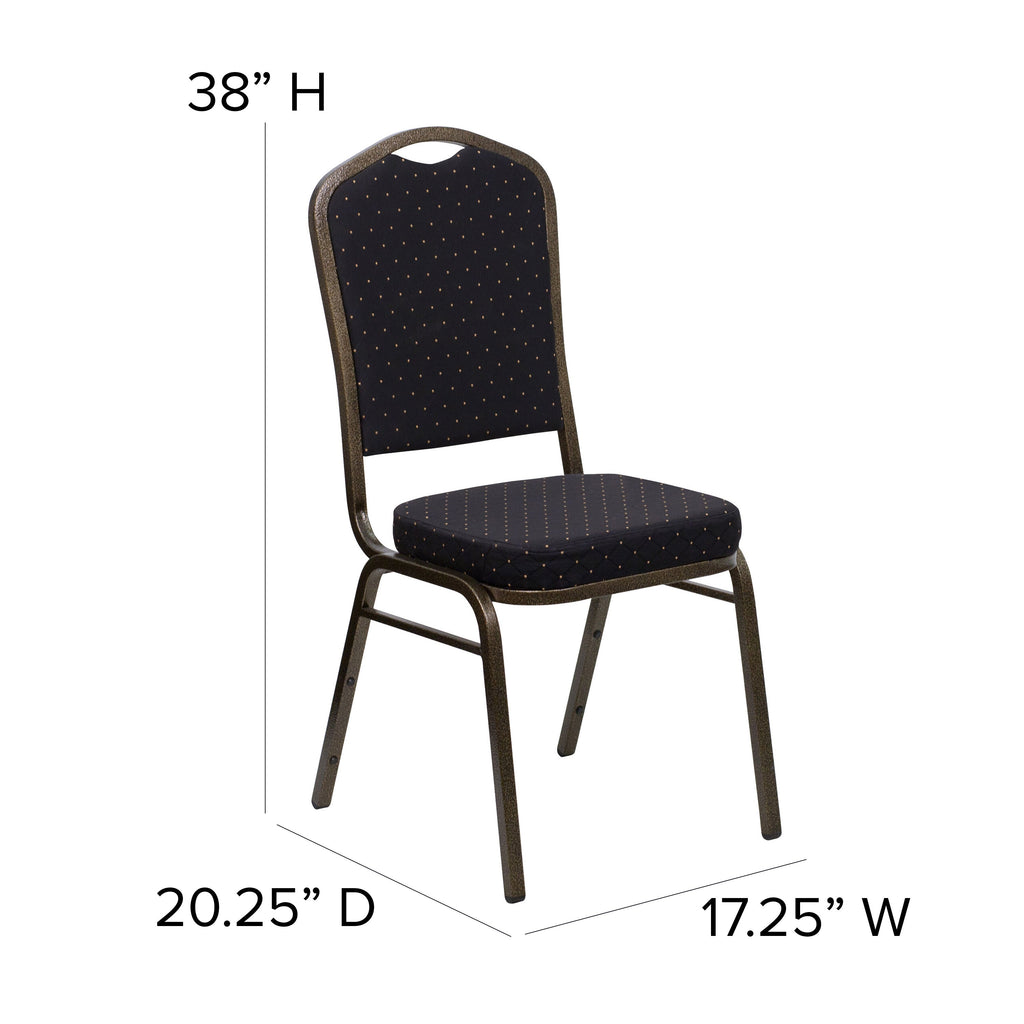 HERCULES Crown Back Stacking Banquet Chair 500lb Capacity
