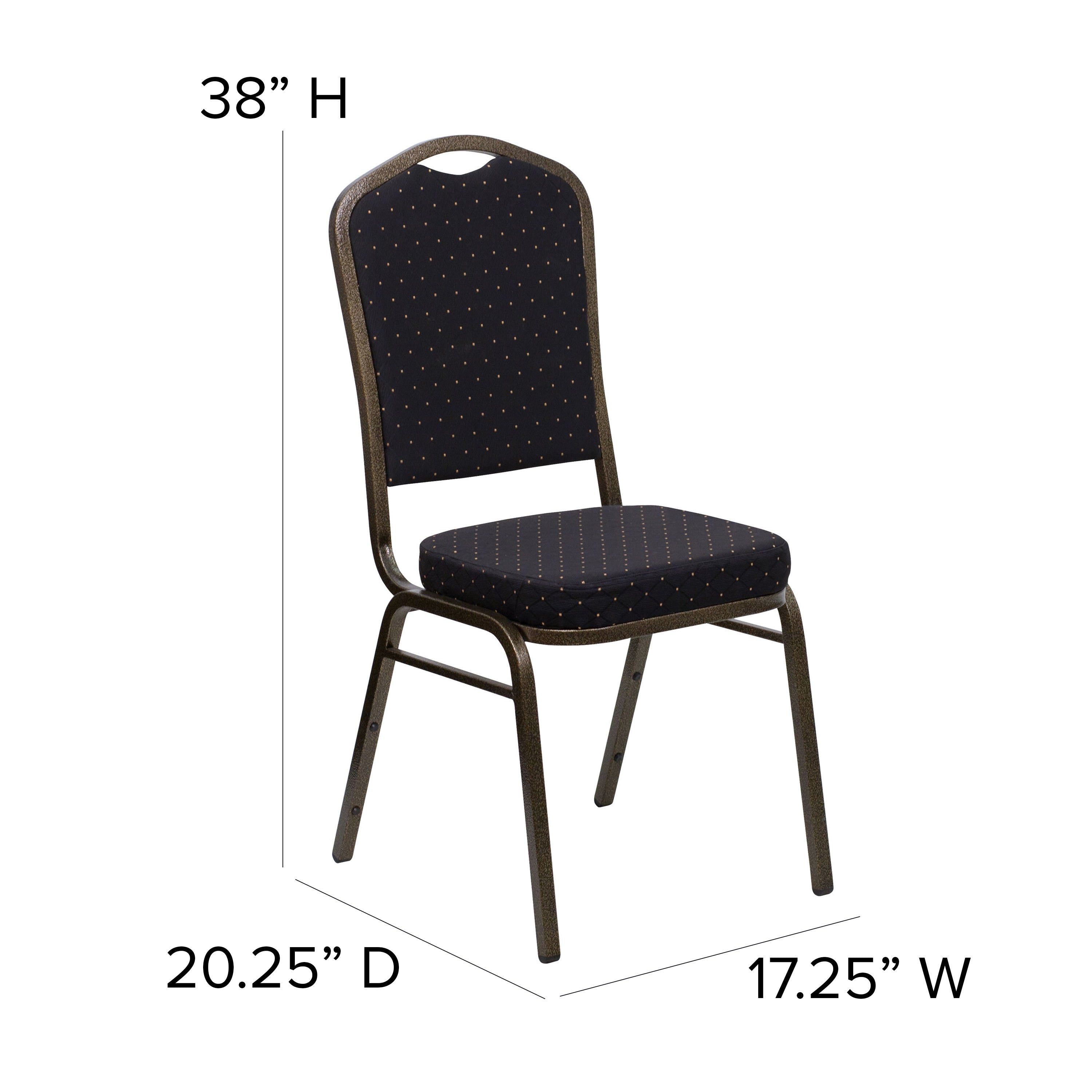 HERCULES Crown Back Stacking Banquet Chair 500lb Capacity