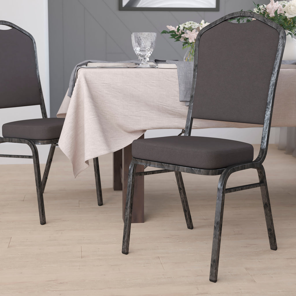HERCULES Crown Back Stacking Banquet Chair 500lb Capacity