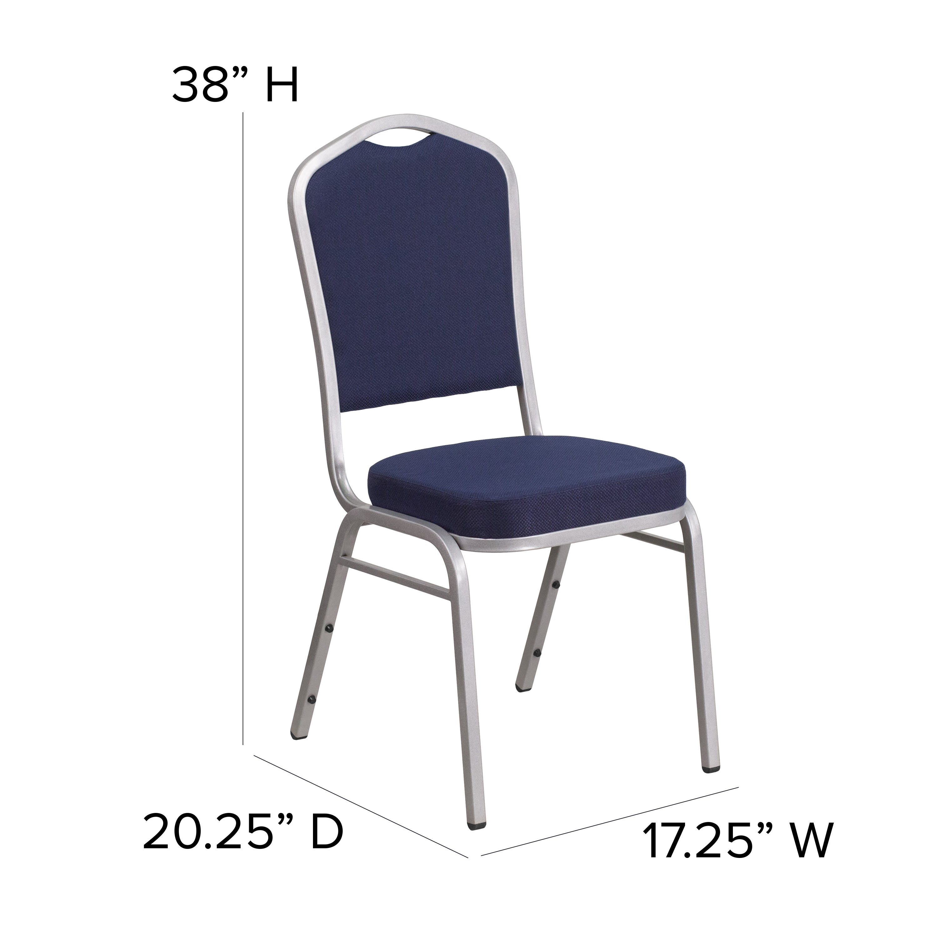 HERCULES Crown Back Stacking Banquet Chair 500lb Capacity