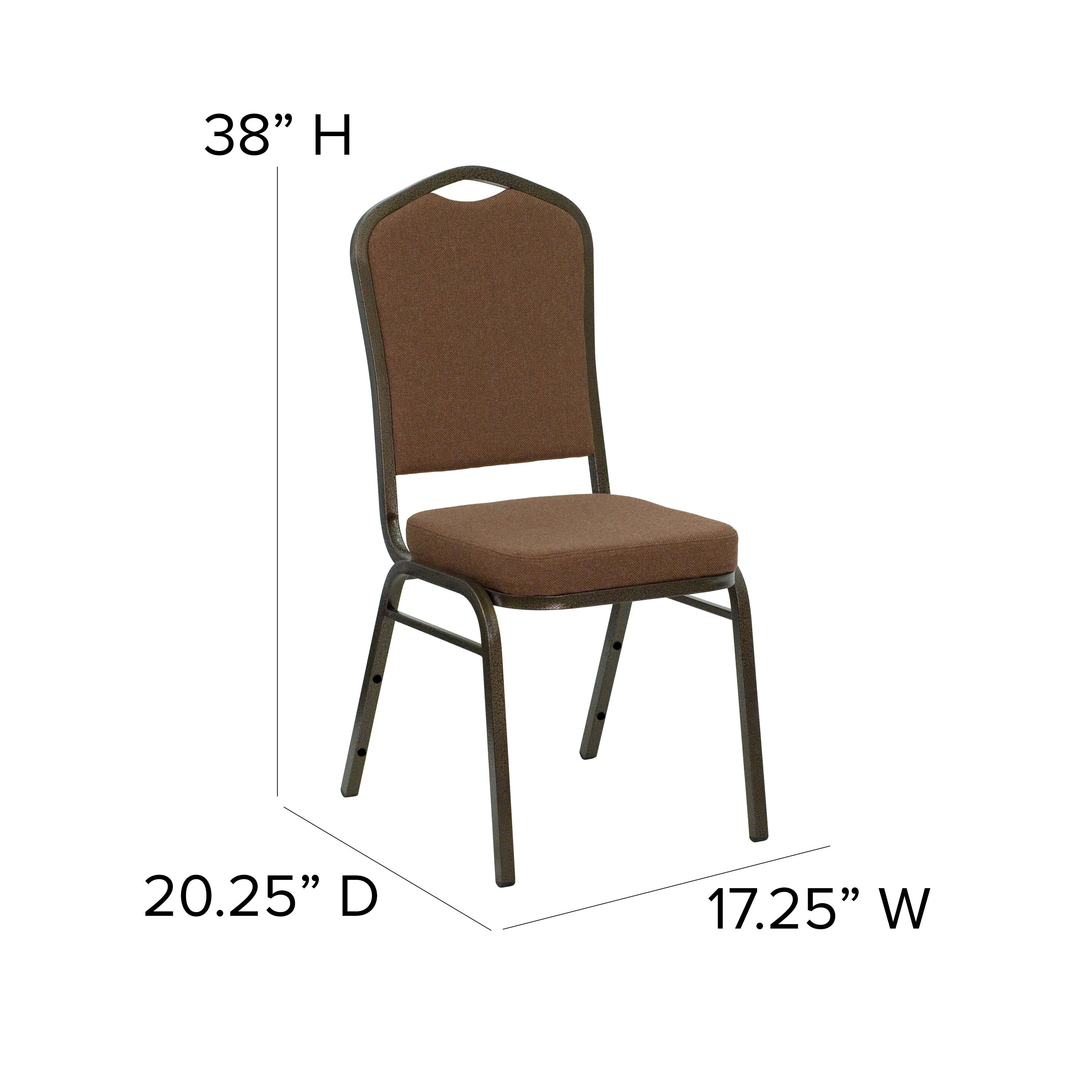 HERCULES Crown Back Stacking Banquet Chair 500lb Capacity