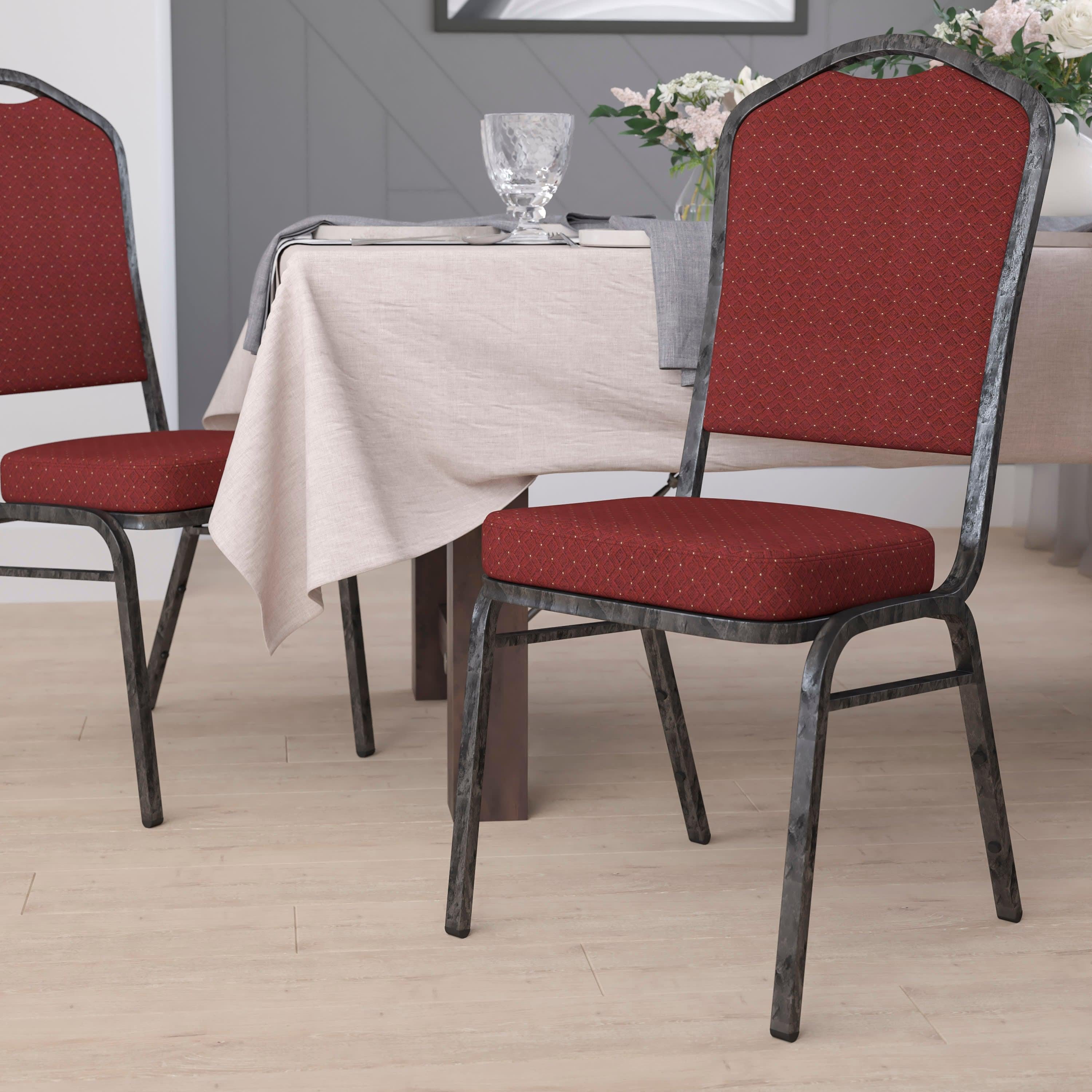 HERCULES Crown Back Stacking Banquet Chair 500lb Capacity