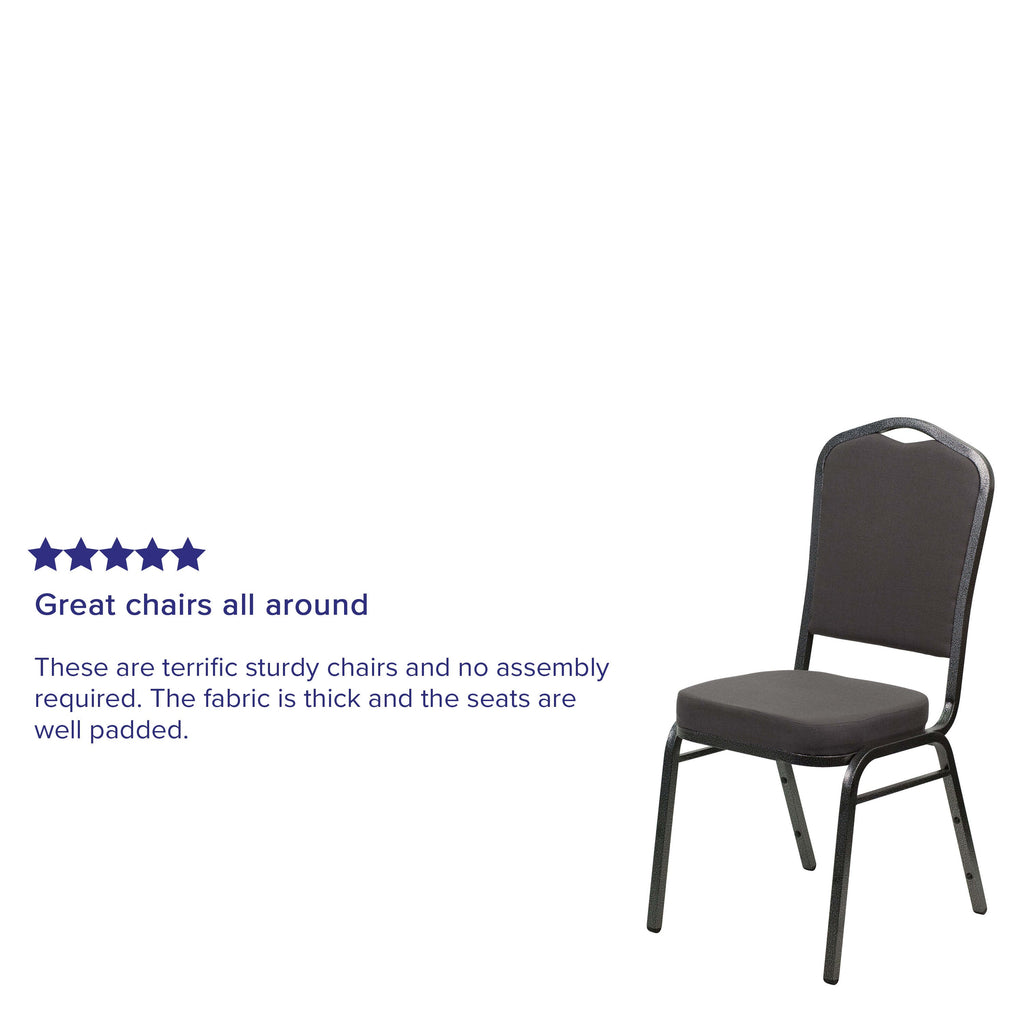 HERCULES Crown Back Stacking Banquet Chair 500lb Capacity