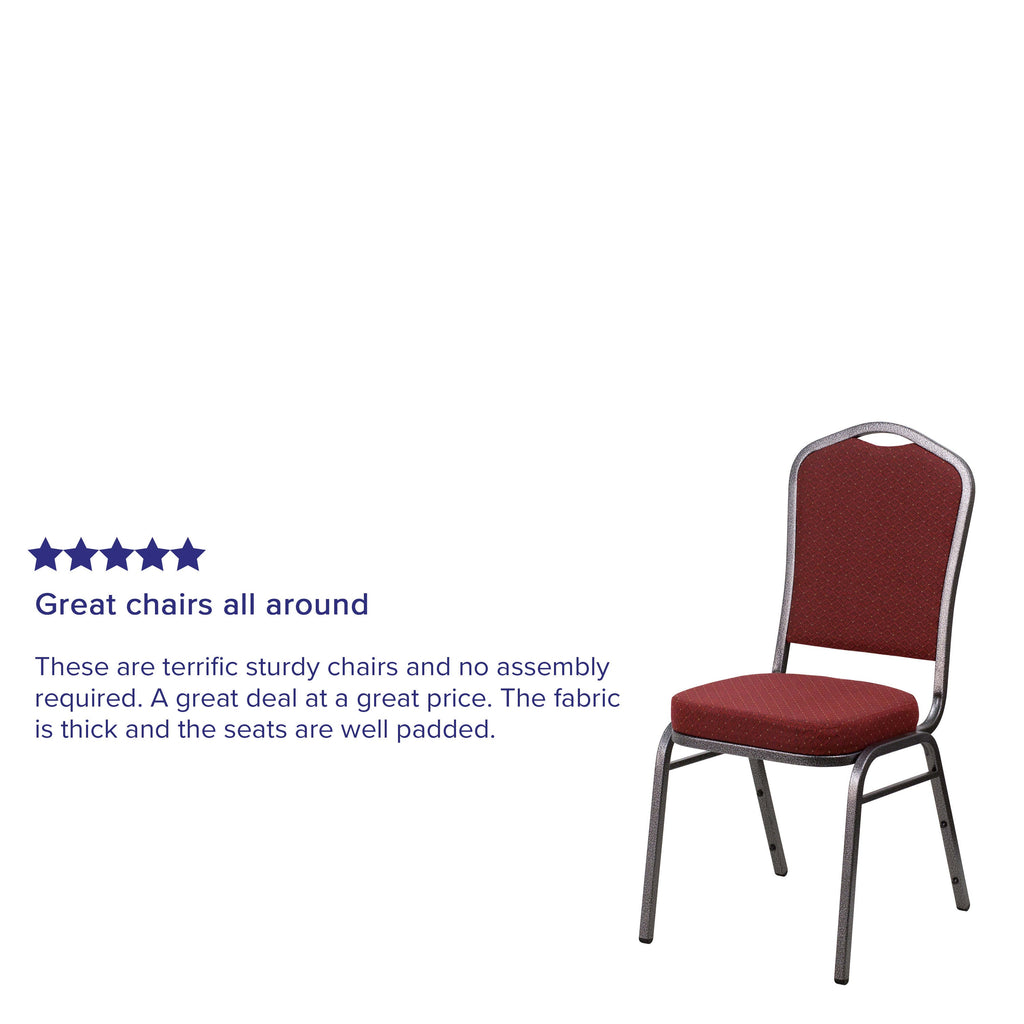 HERCULES Crown Back Stacking Banquet Chair 500lb Capacity