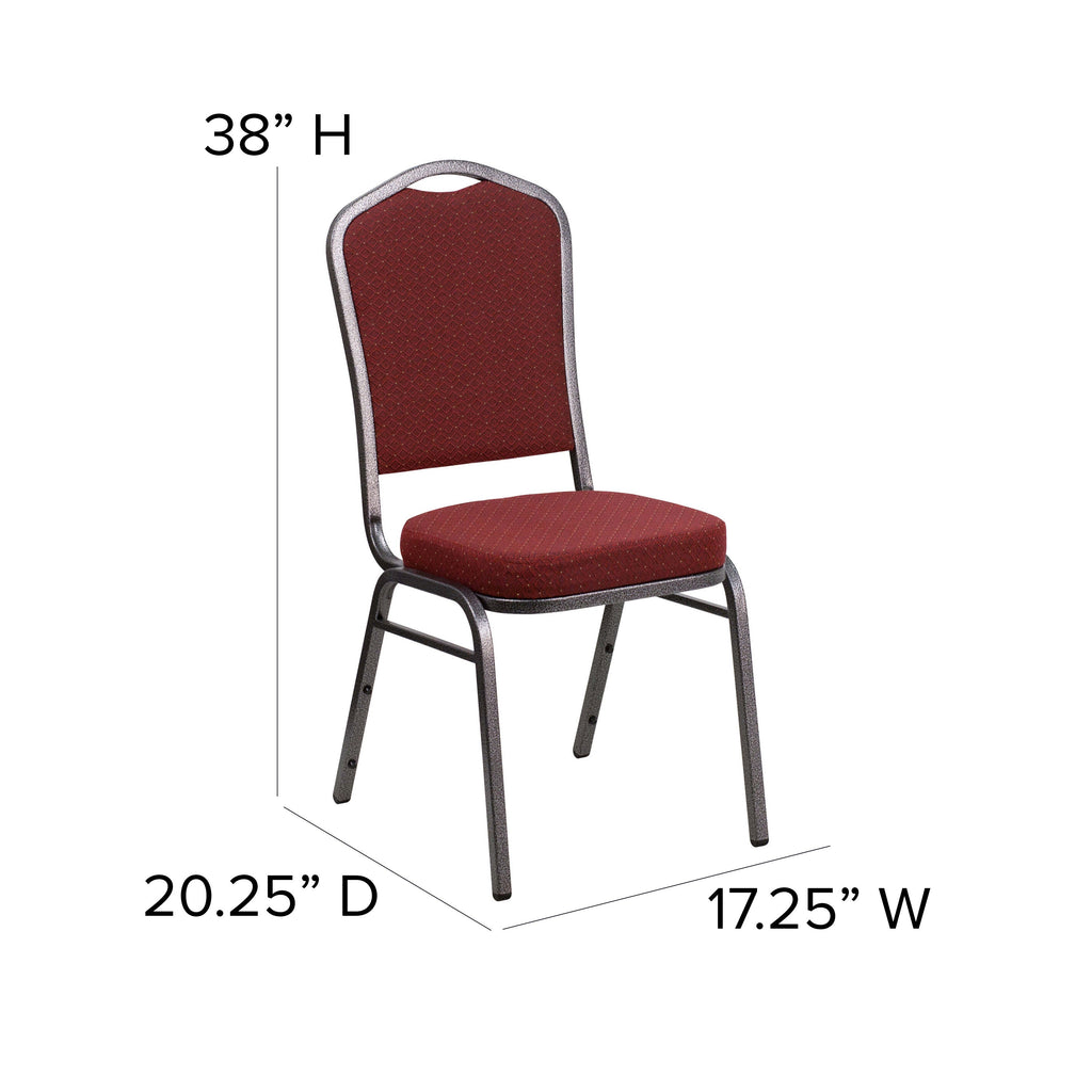 HERCULES Crown Back Stacking Banquet Chair 500lb Capacity