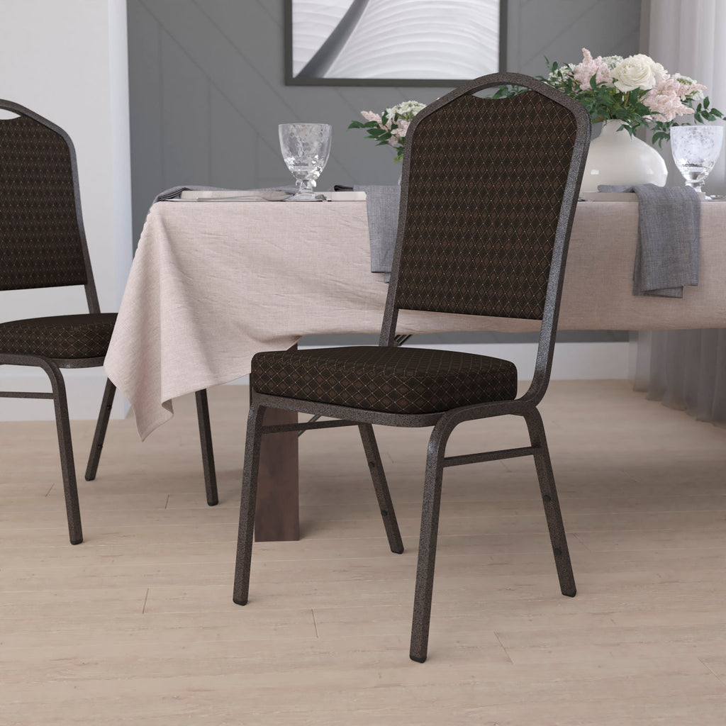 HERCULES Crown Back Stacking Banquet Chair 500lb Capacity