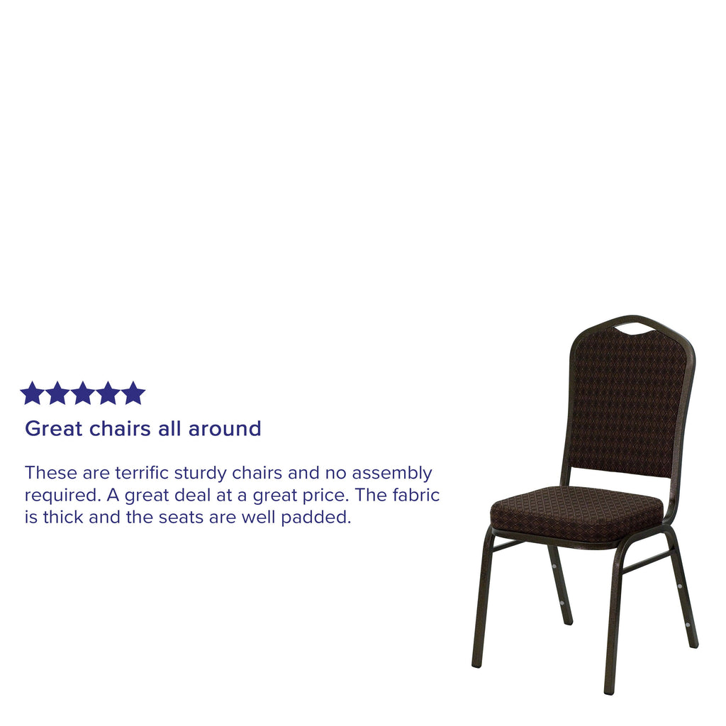 HERCULES Crown Back Stacking Banquet Chair 500lb Capacity