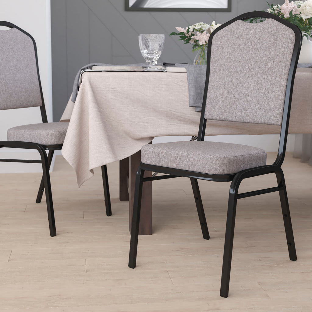 HERCULES Crown Back Stacking Banquet Chair 500lb Capacity