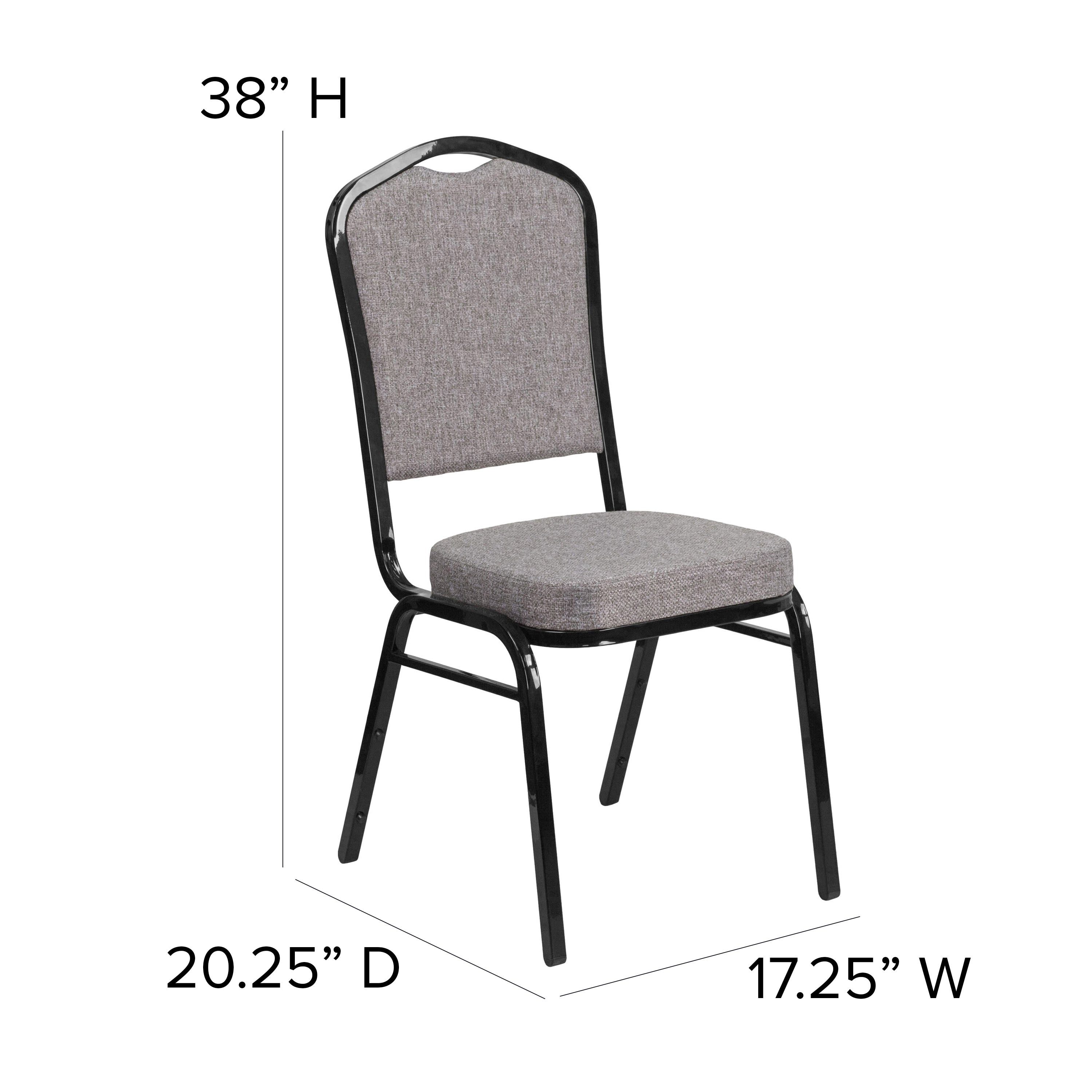 HERCULES Crown Back Stacking Banquet Chair 500lb Capacity