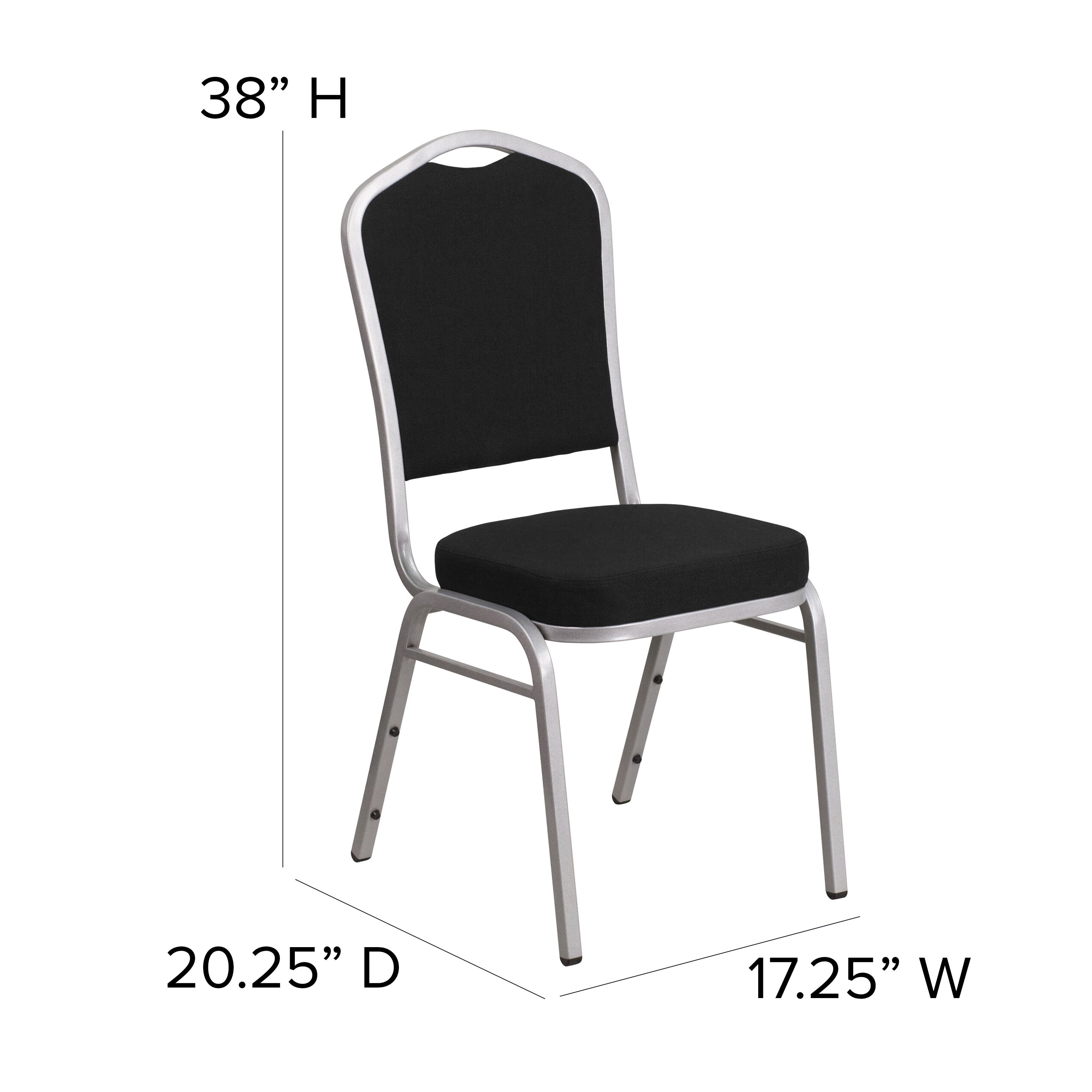 HERCULES Crown Back Stacking Banquet Chair 500lb Capacity