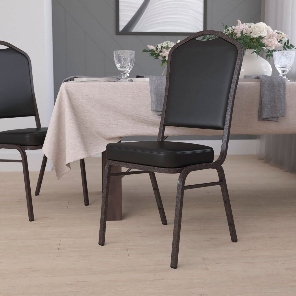 HERCULES Crown Back Stacking Banquet Chair 500lb Capacity