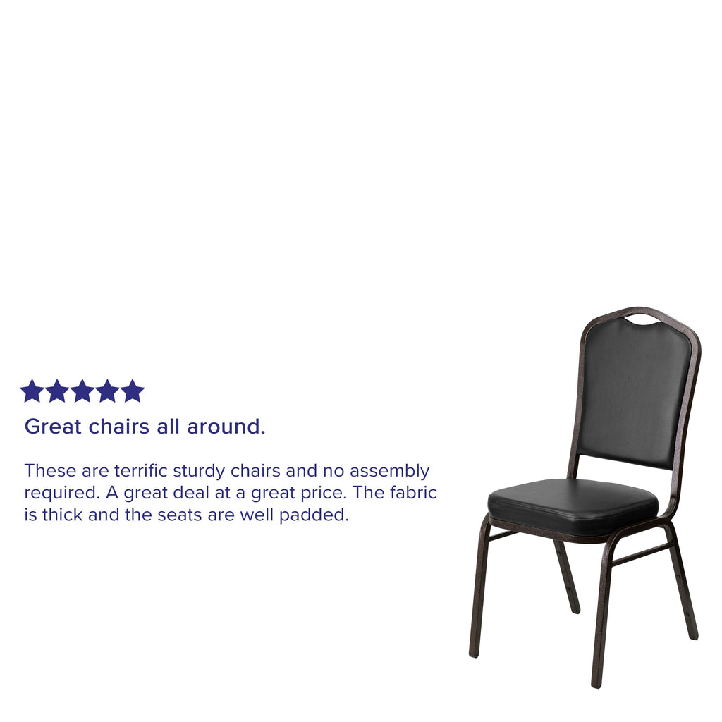HERCULES Crown Back Stacking Banquet Chair 500lb Capacity