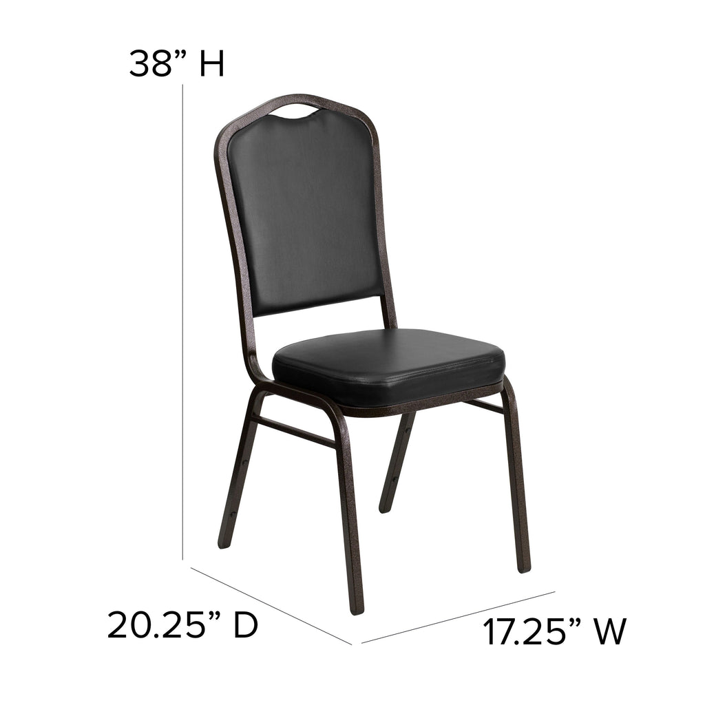 HERCULES Crown Back Stacking Banquet Chair 500lb Capacity