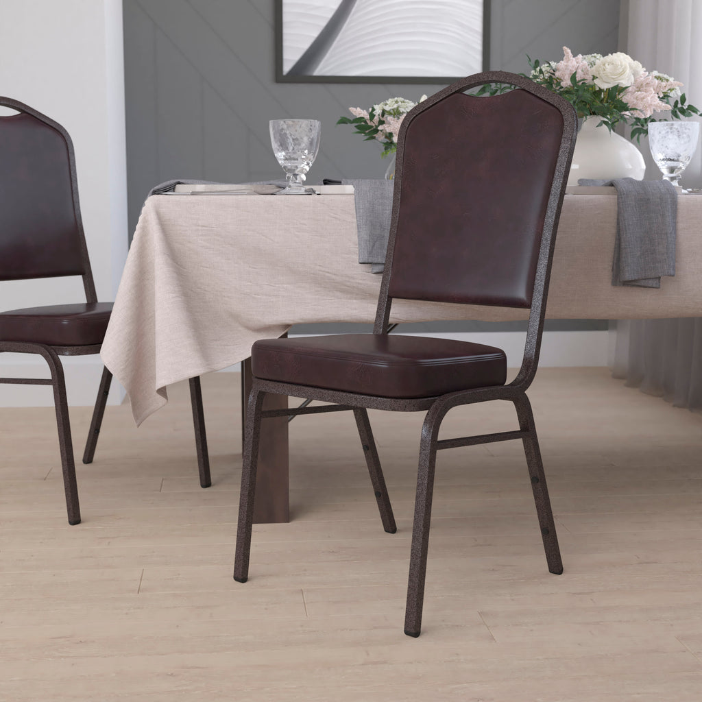 HERCULES Crown Back Stacking Banquet Chair 500lb Capacity