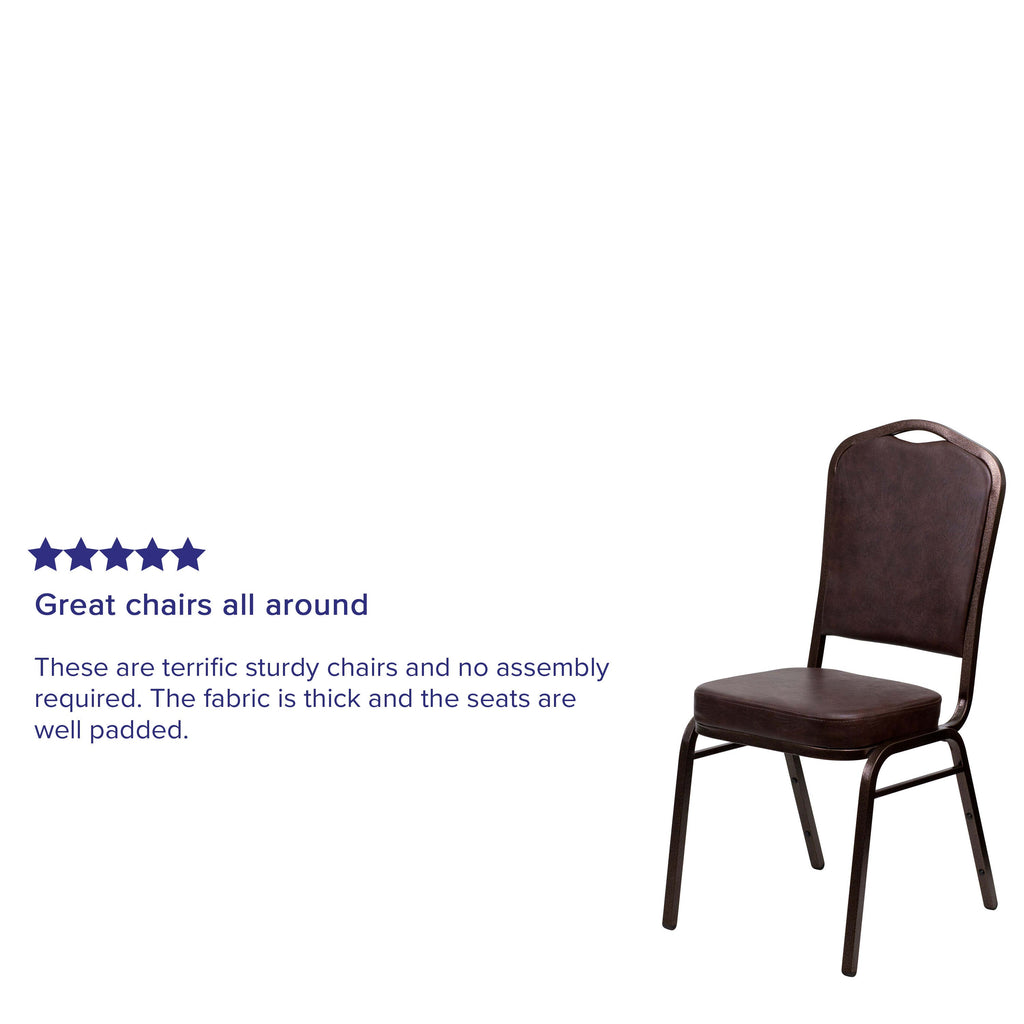 HERCULES Crown Back Stacking Banquet Chair 500lb Capacity