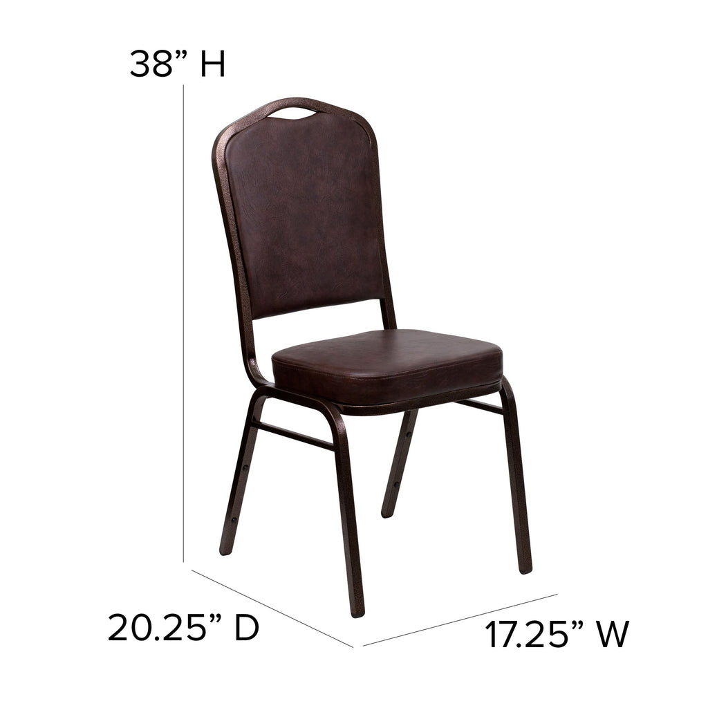 HERCULES Crown Back Stacking Banquet Chair 500lb Capacity