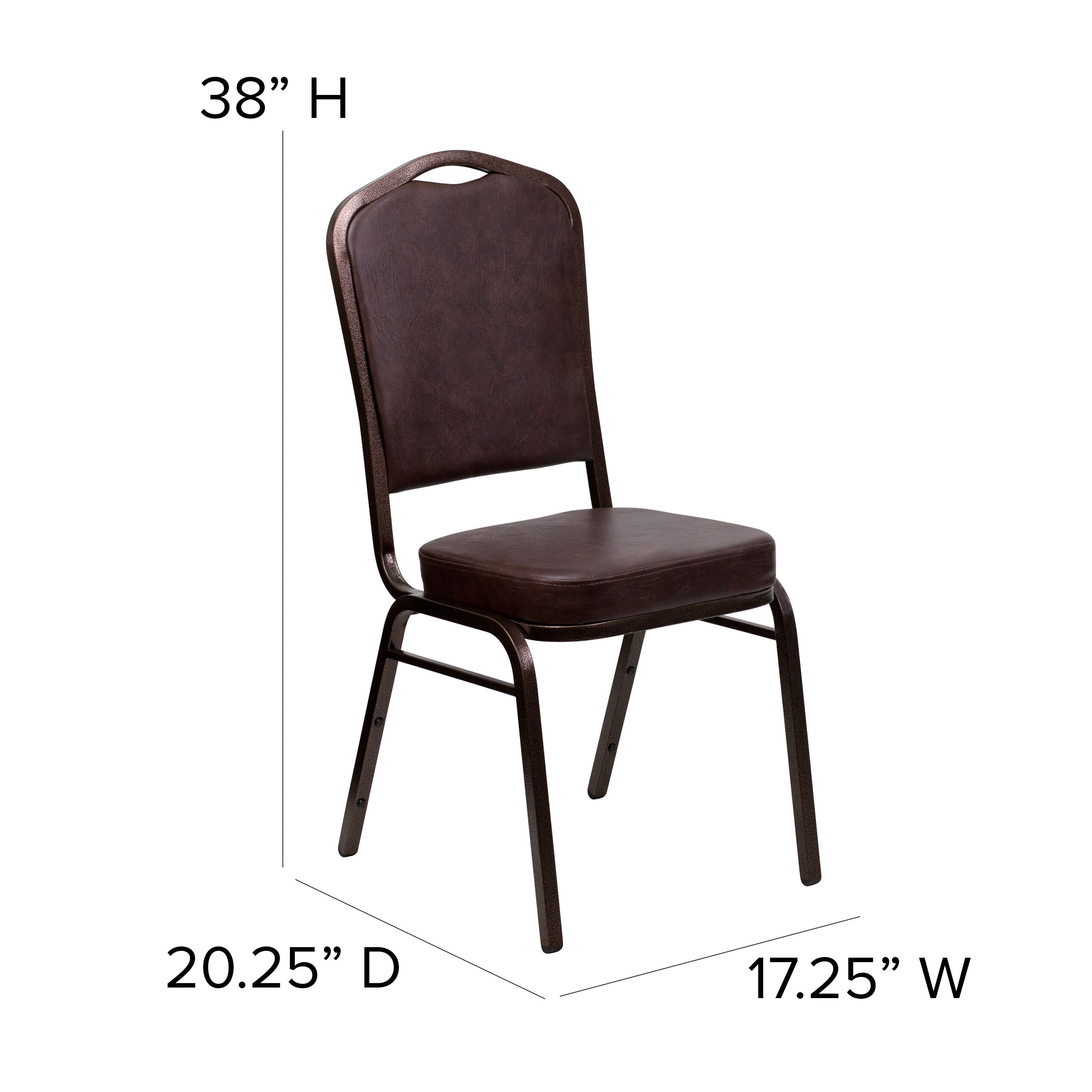 HERCULES Crown Back Stacking Banquet Chair 500lb Capacity