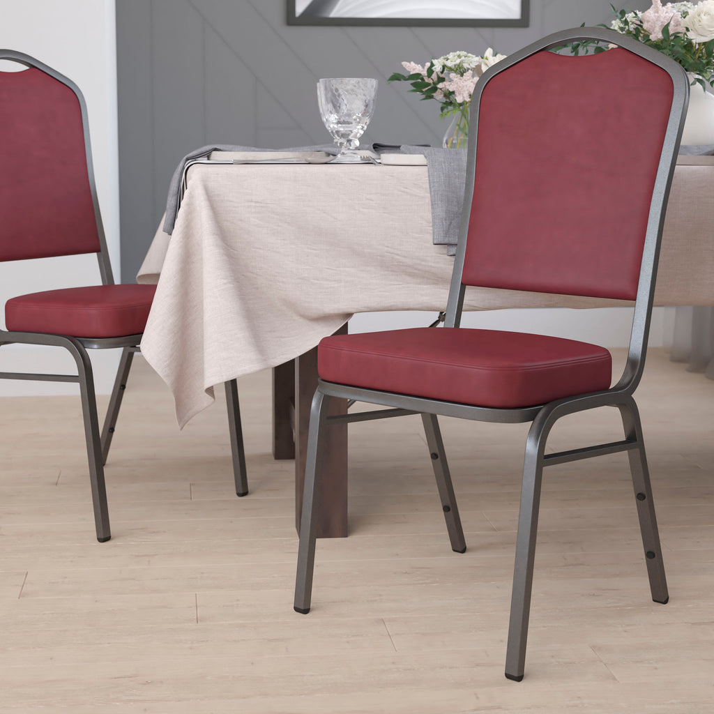 HERCULES Crown Back Stacking Banquet Chair 500lb Capacity