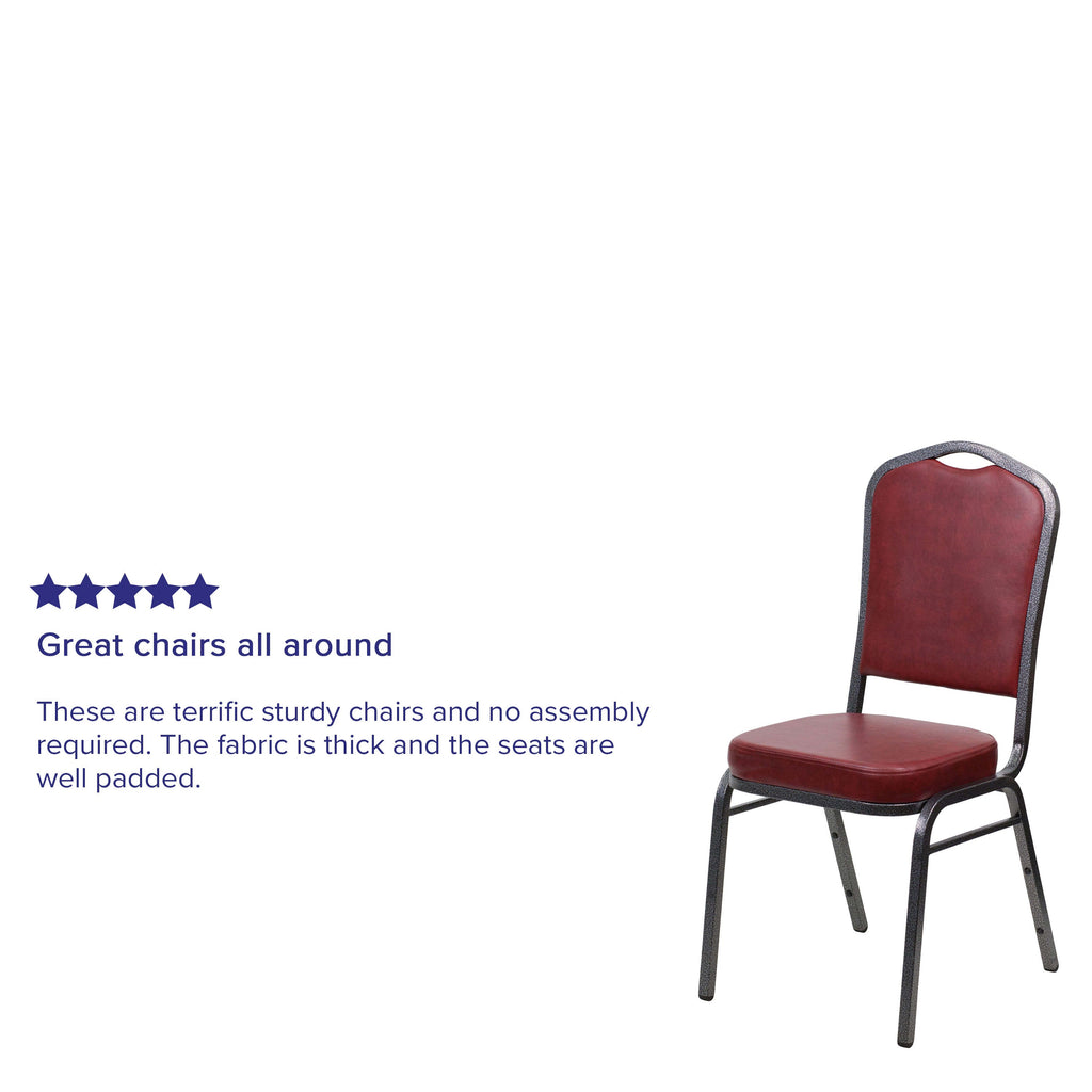 HERCULES Crown Back Stacking Banquet Chair 500lb Capacity