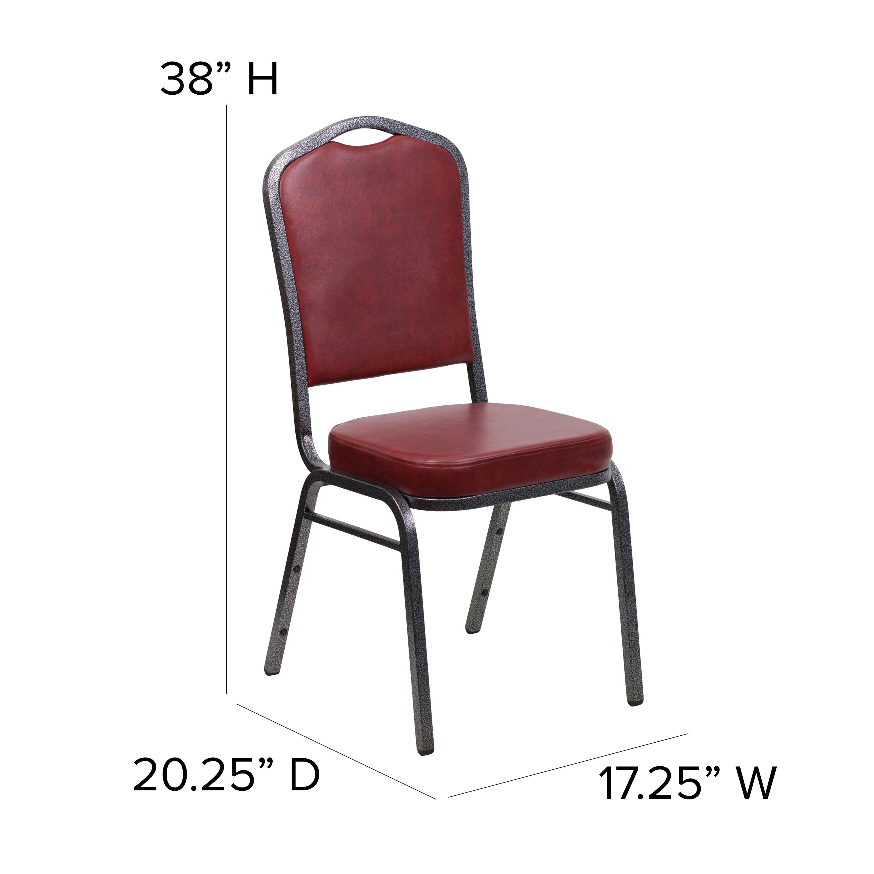 HERCULES Crown Back Stacking Banquet Chair 500lb Capacity