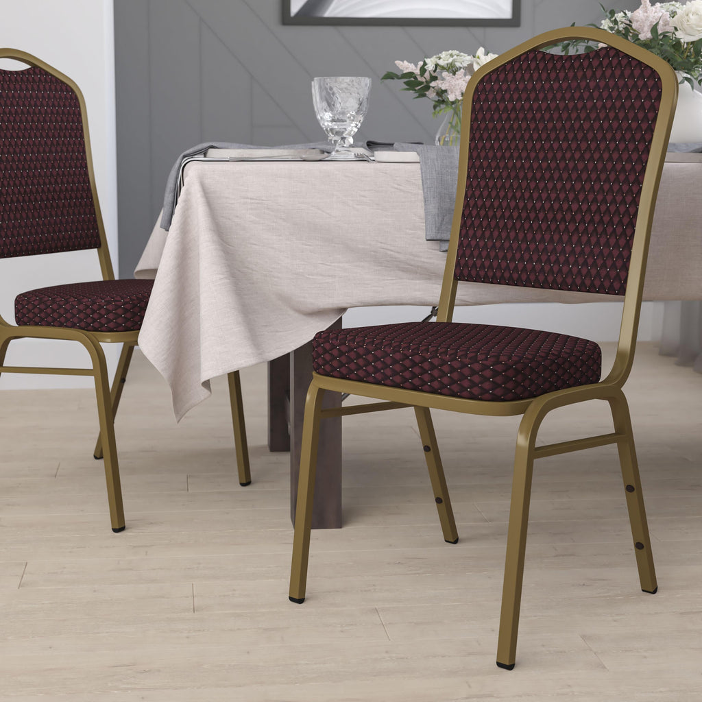 HERCULES Crown Back Stacking Banquet Chair 500lb Capacity