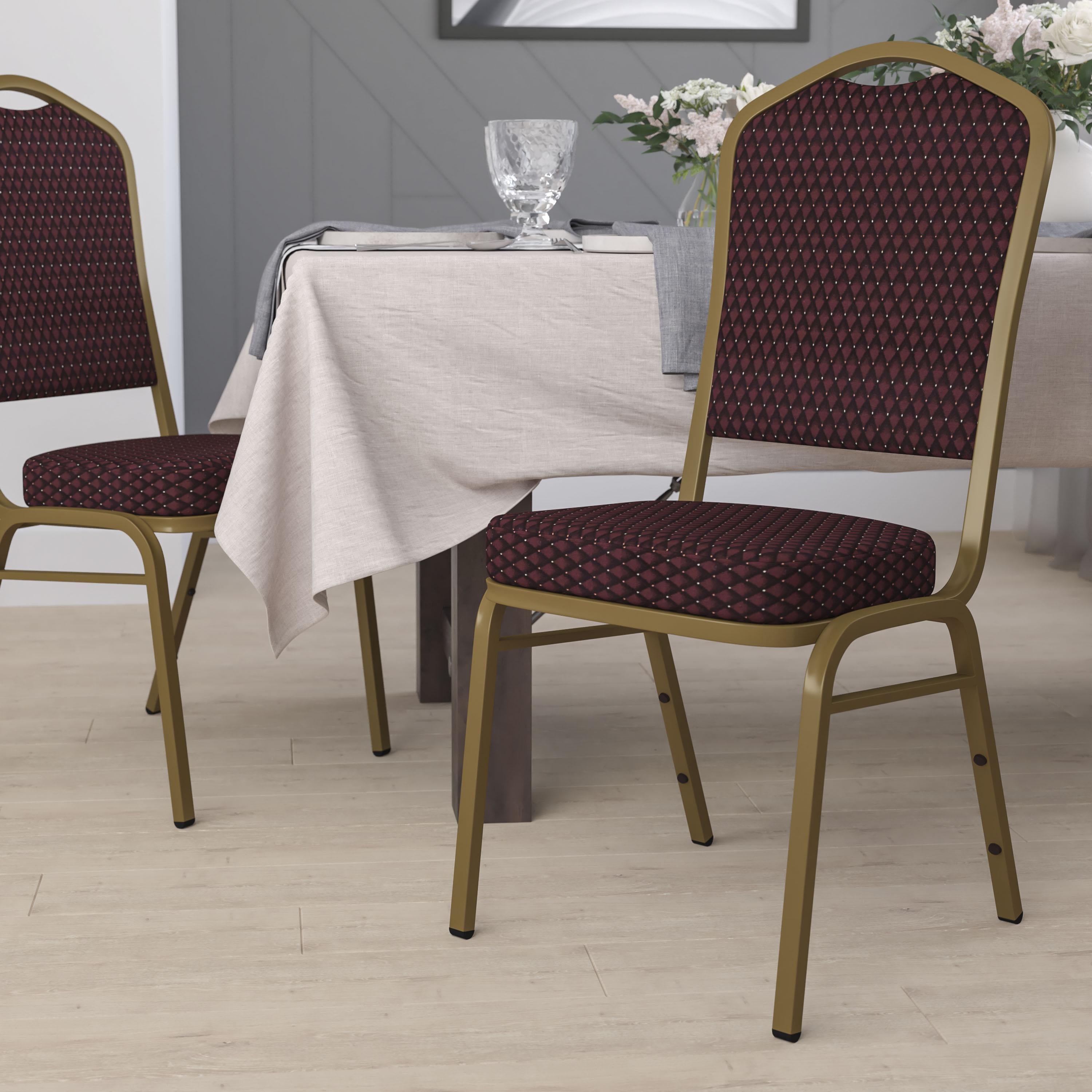 HERCULES Crown Back Stacking Banquet Chair 500lb Capacity
