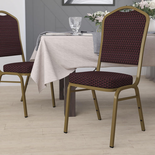 HERCULES Crown Back Stacking Banquet Chair 500lb Capacity