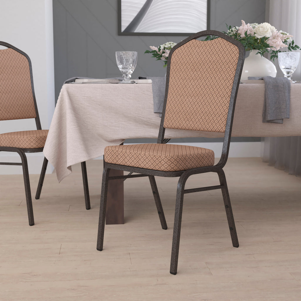 HERCULES Crown Back Stacking Banquet Chair 500lb Capacity