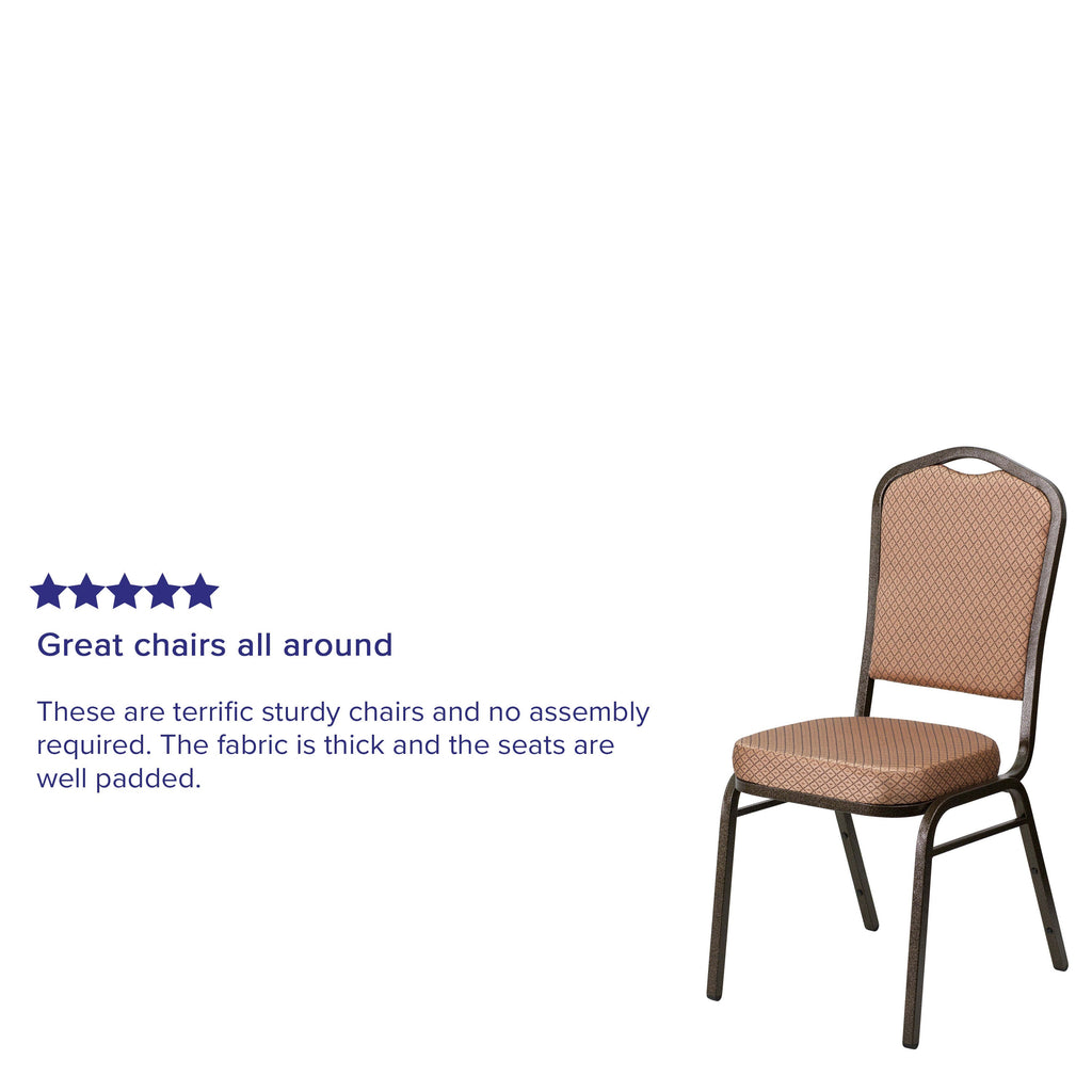 HERCULES Crown Back Stacking Banquet Chair 500lb Capacity