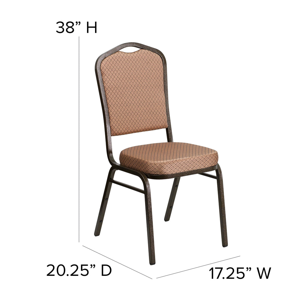 HERCULES Crown Back Stacking Banquet Chair 500lb Capacity