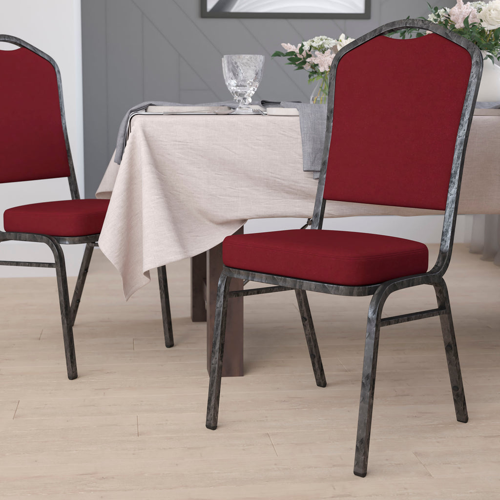 HERCULES Crown Back Stacking Banquet Chair 500lb Capacity